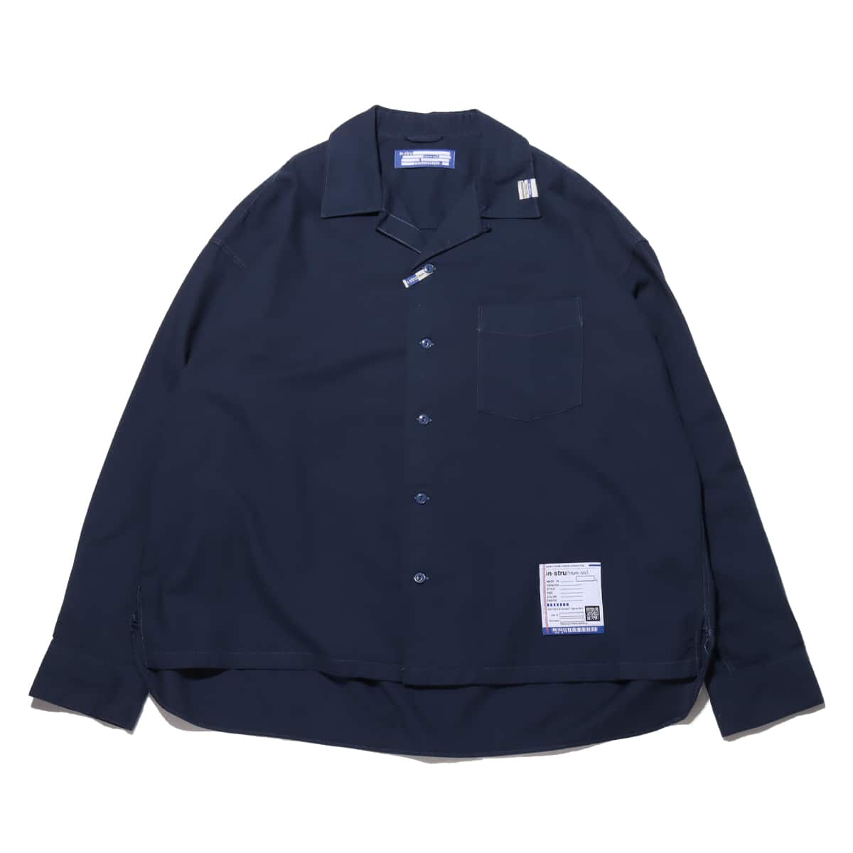 Maison MIHARA YASUHIRO LONG-SLEEVE SHIRT ネイビー 21SS-I