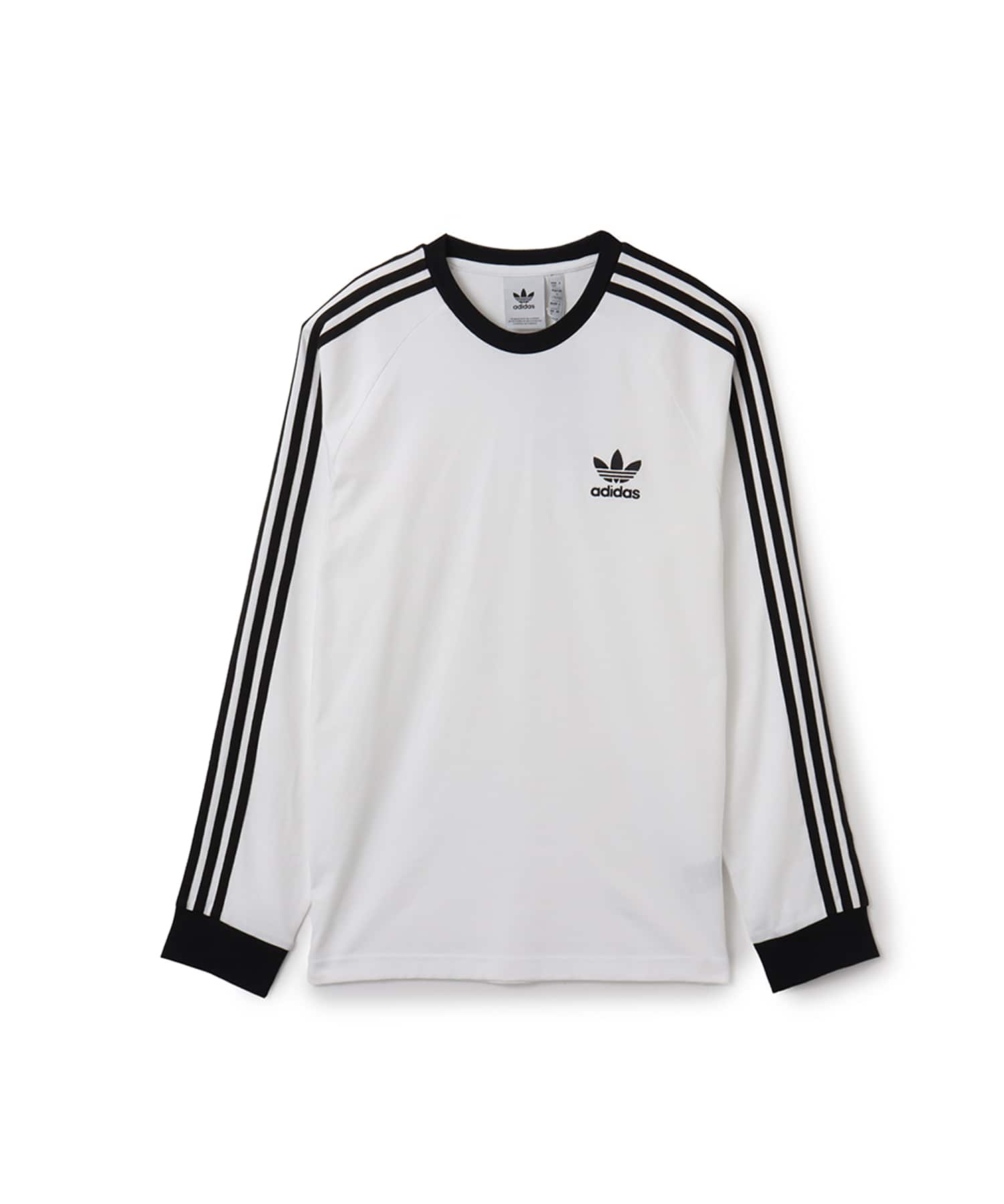 adidas ADICOLOR CLASSICS 3-STRIPES LONGSLEEVE T-SHIRT ホワイトのメイン画像