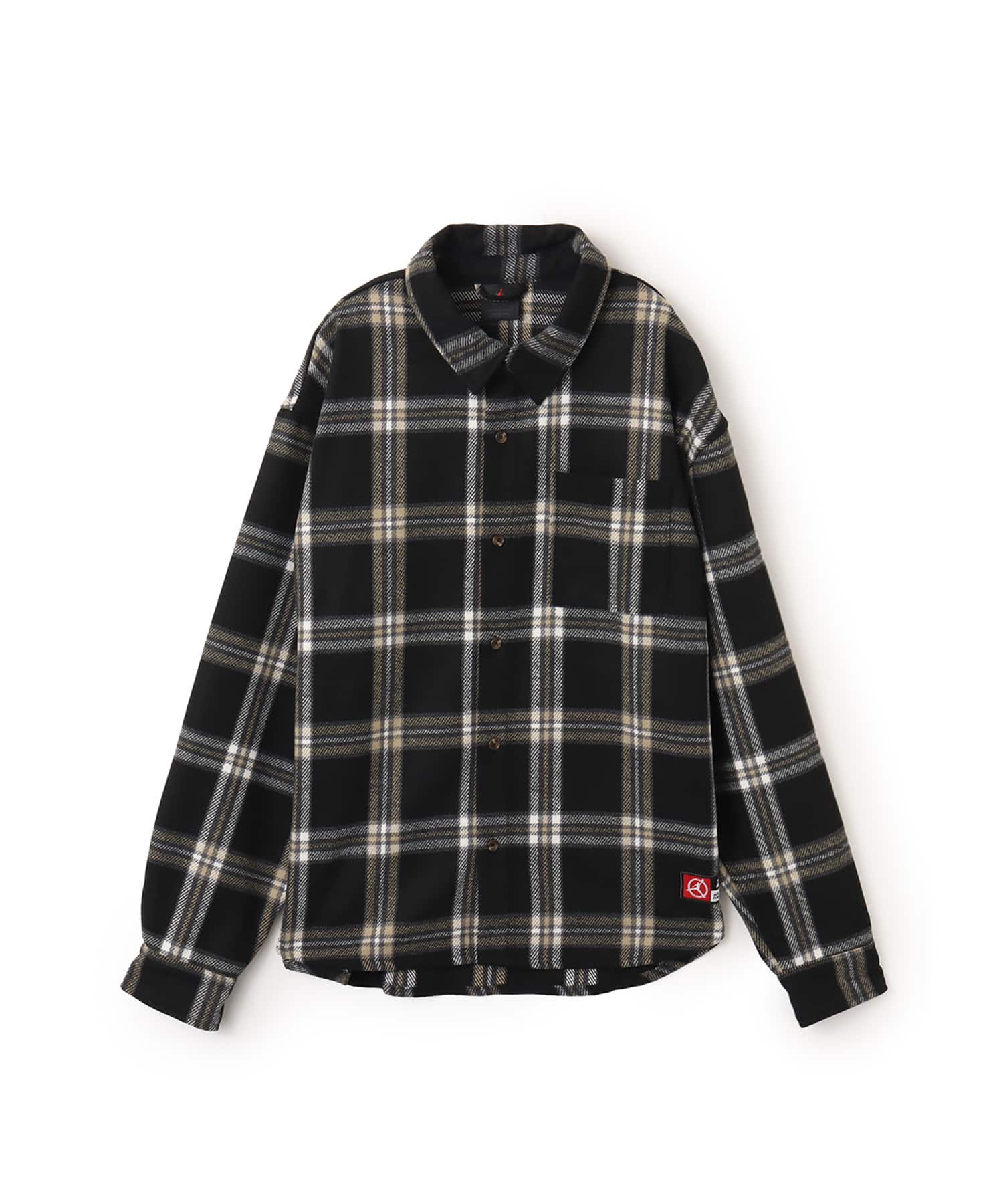 JORDAN BRAND M J FLT CLB FLANNEL SHIRT BLACKのメイン画像