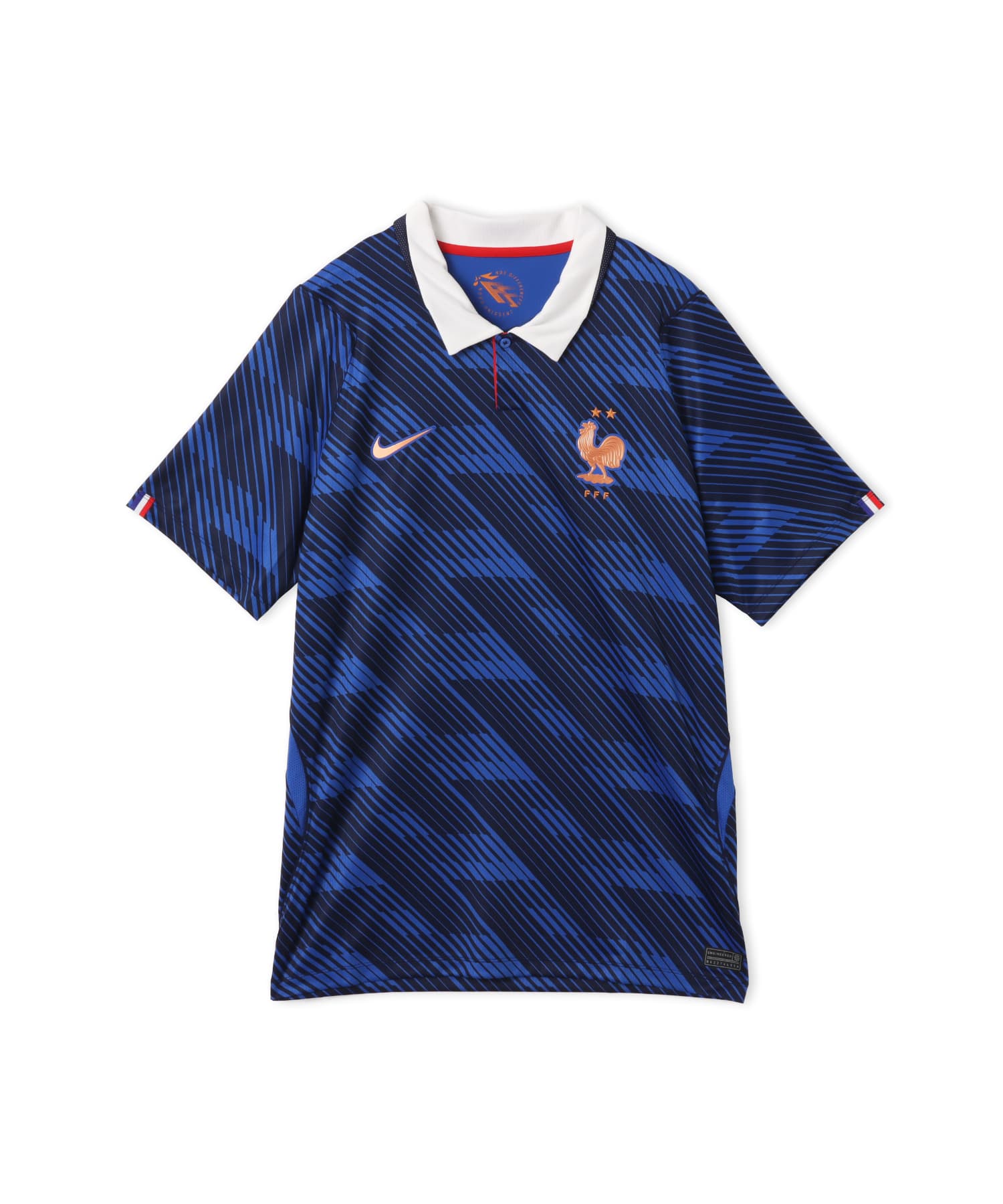 NIKE FFF M NK Dri-FIT Jersey SS Stadium Home GAME ROYAL/BLACKENED BLUE/WHITEのメイン画像