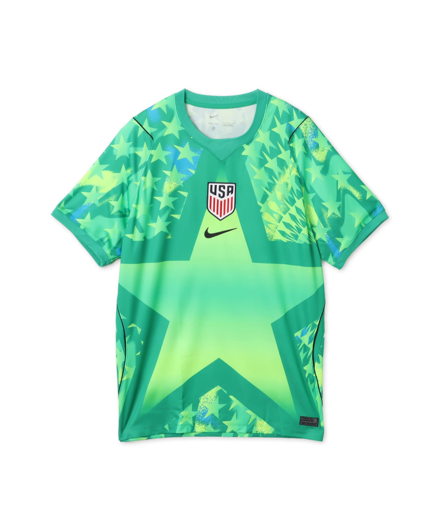 NIKE USA M NK Dri-FIT Jersey SS Stadium Goalkeeper GREENのメイン画像