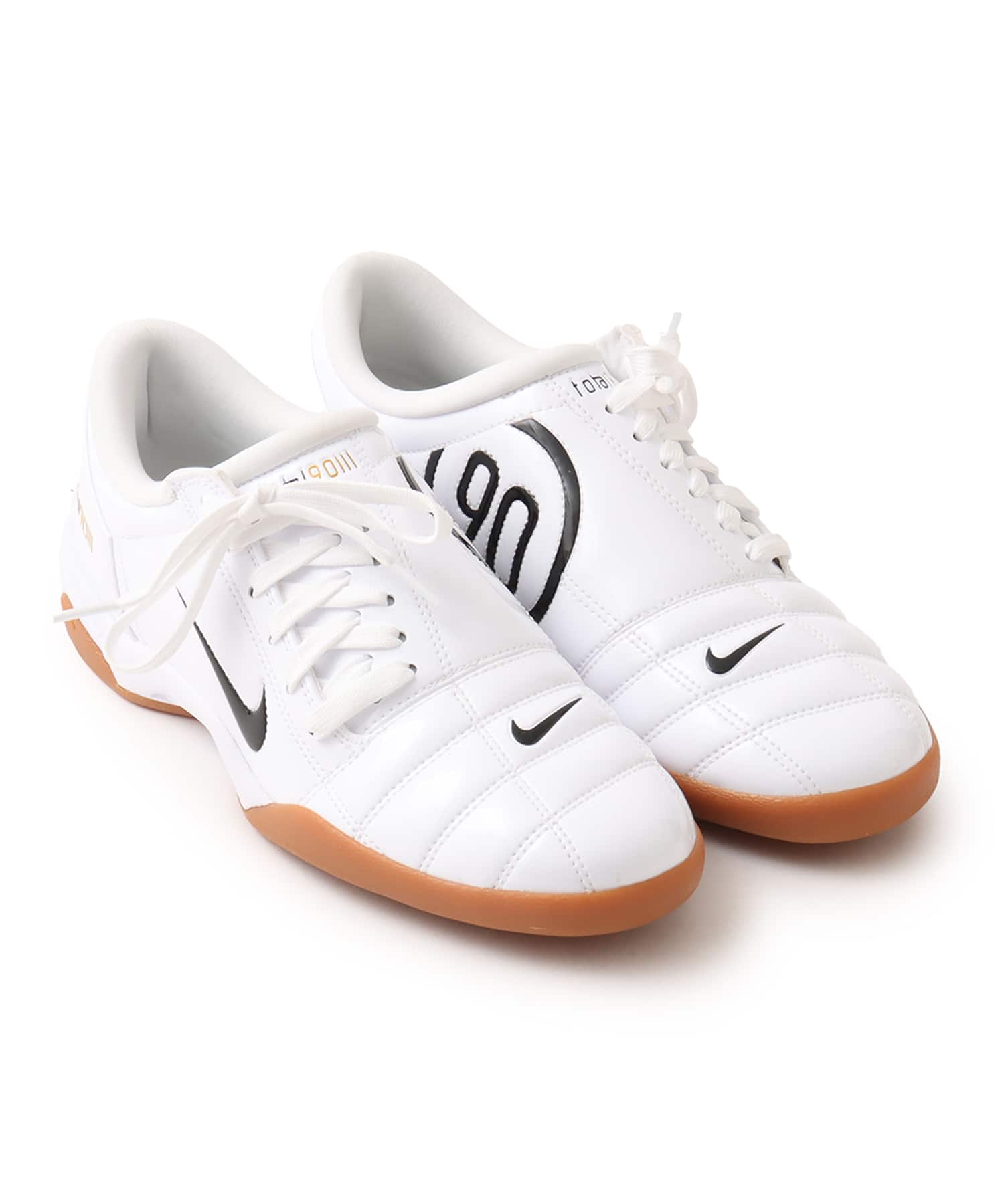 NIKE WMNS T90 WHITE/BLACK-WHITE-METALLIC GOLDのメイン画像