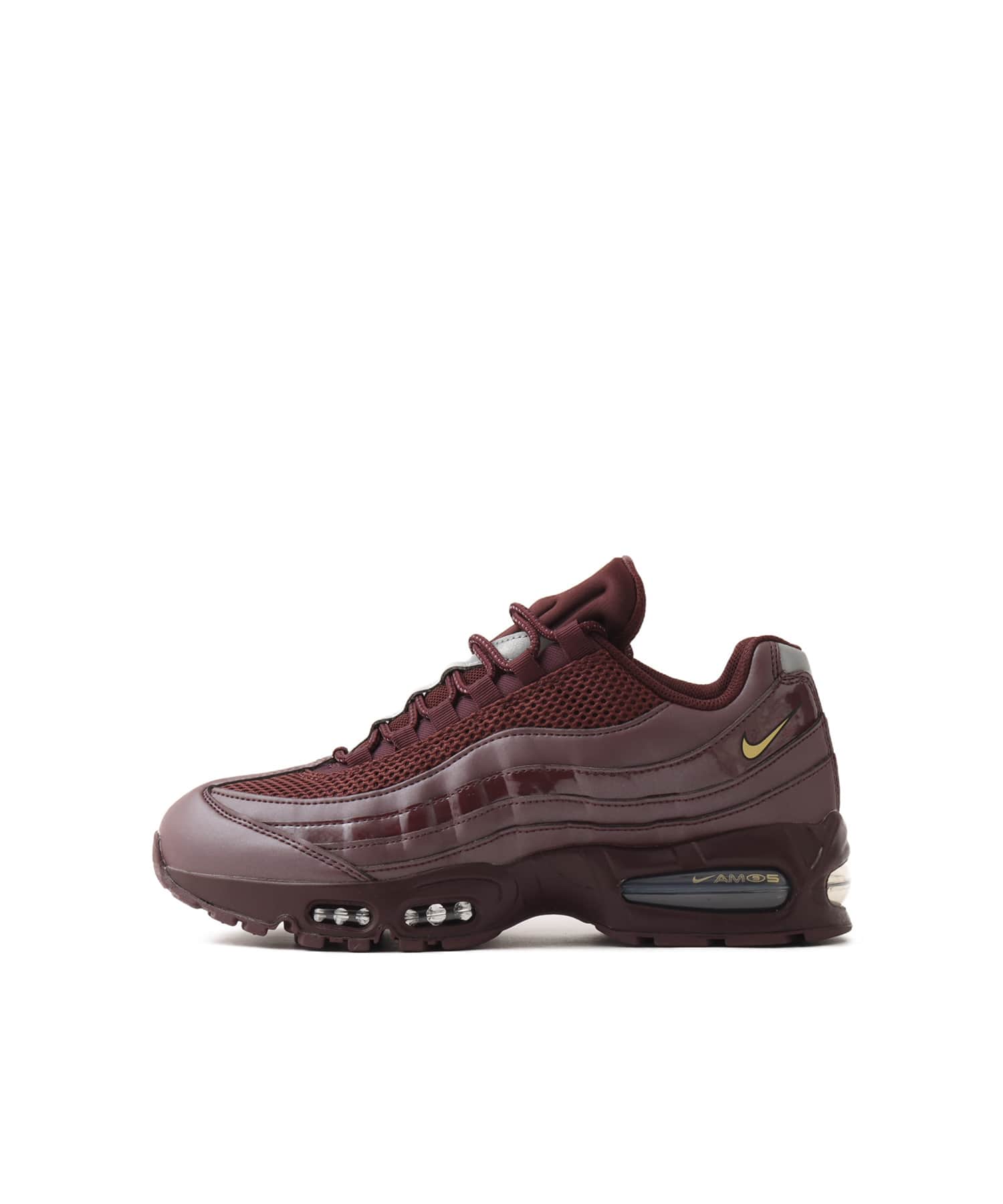 NIKE AIR MAX 95 BIG BUBBLE SE BURGUNDY CRUSH/METALLIC GOLD-BLACKのメイン画像