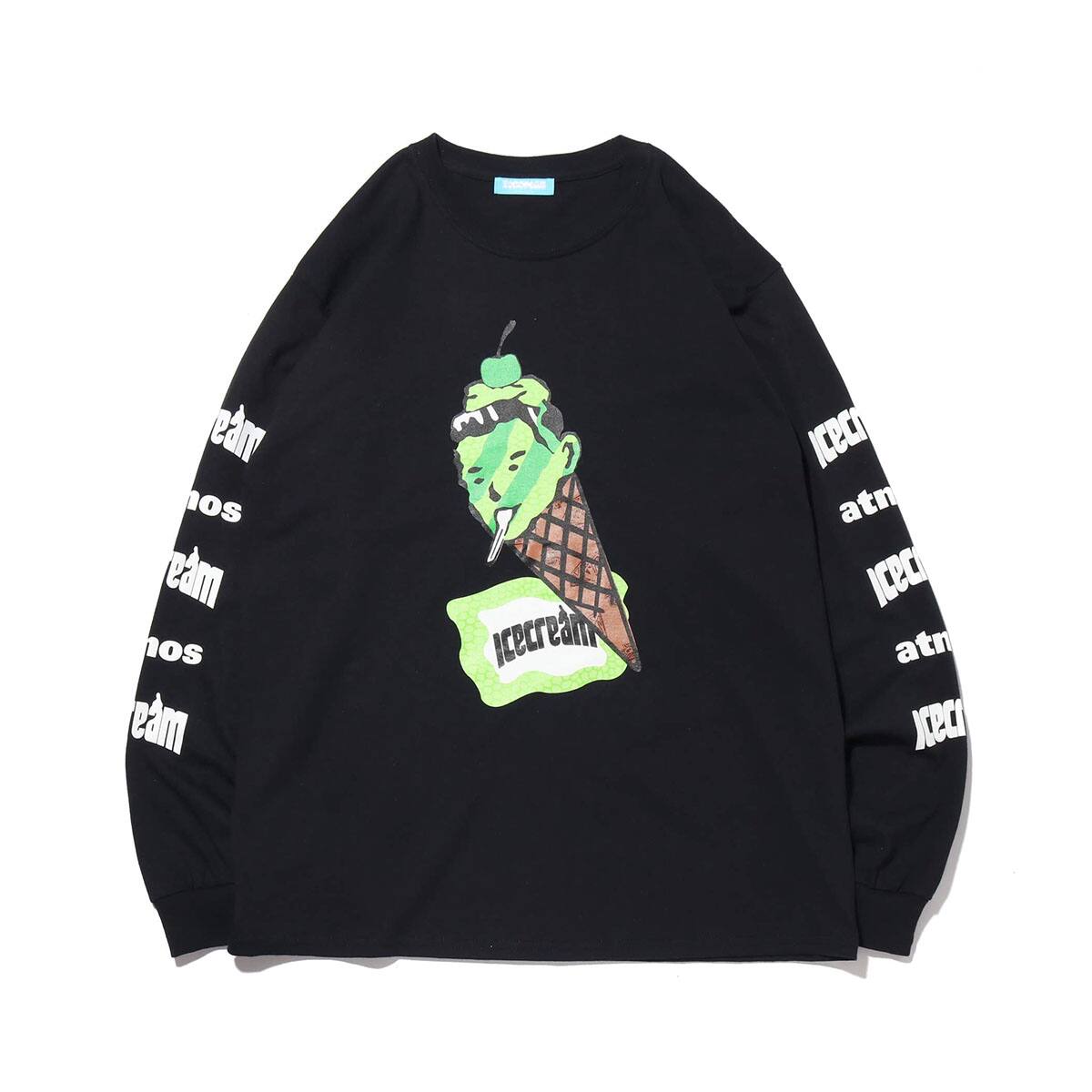 BILLIONAIRE BOYS CLUB ICECREAM × atmos EXCLUSIVE CONEMAN L/S T-SHIRT BLACK 20SP-S_photo_large