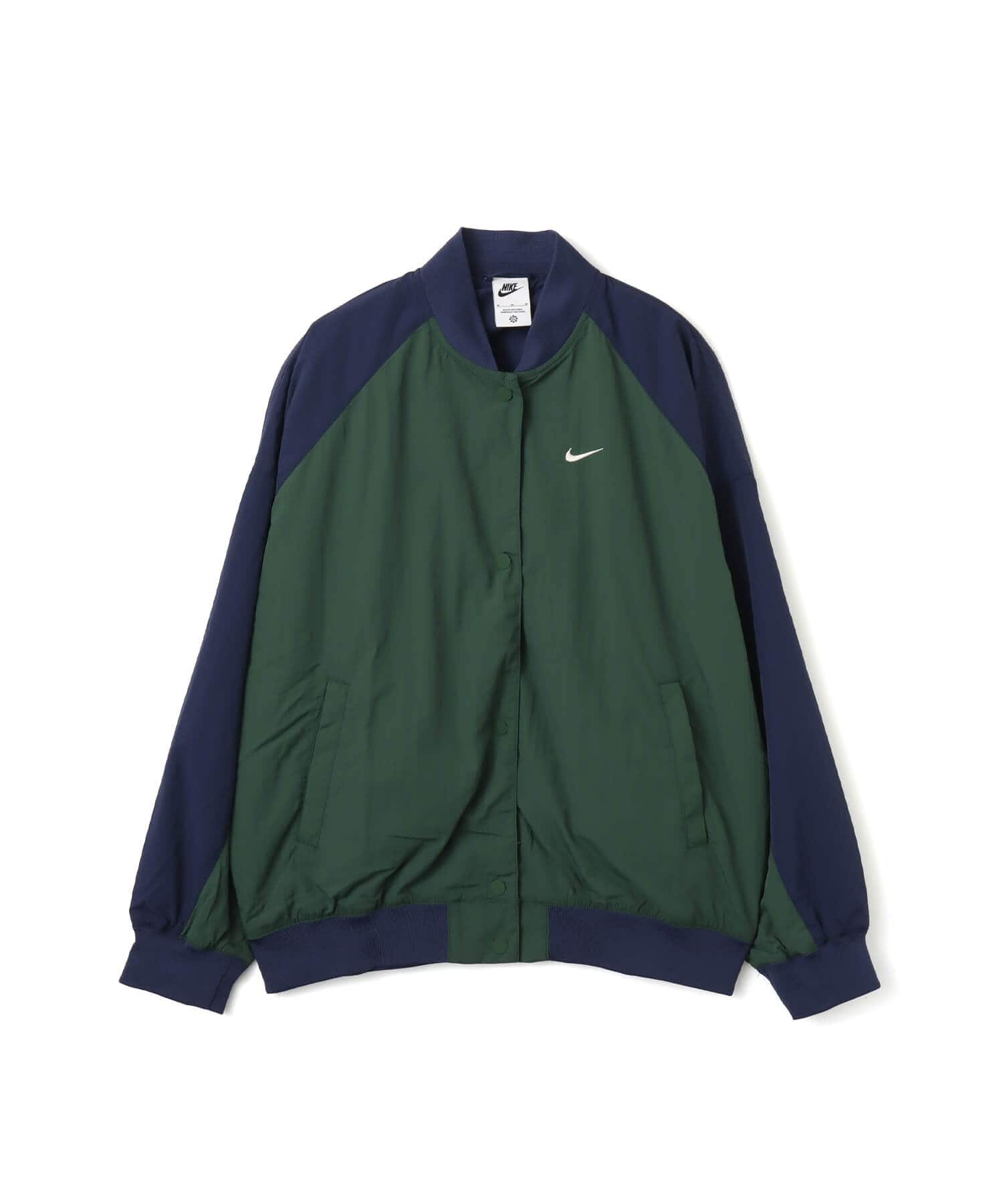 NIKE AS W NSW HBR VARSITY JKT GREENのメイン画像