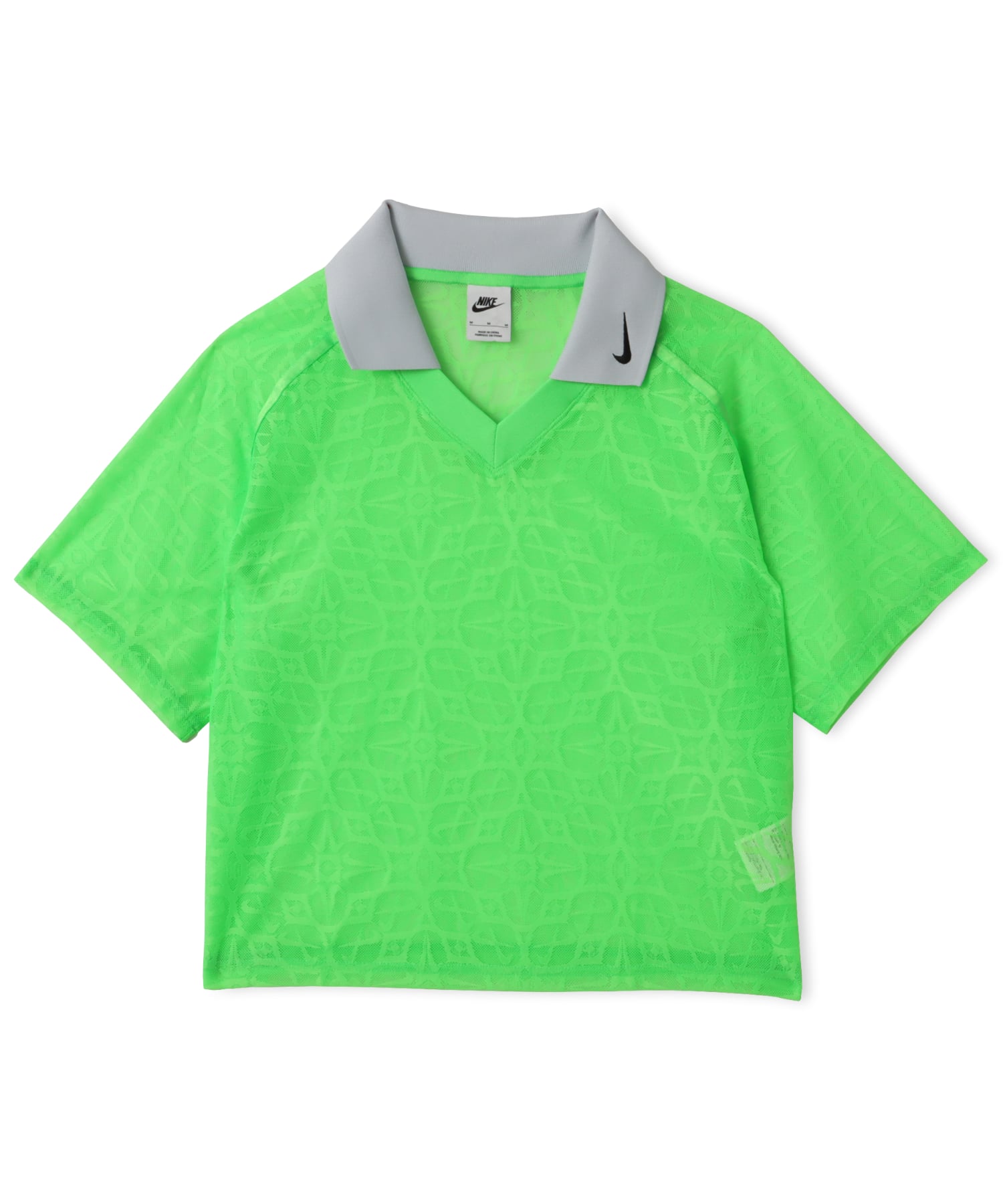 NIKE AS W NK STREET LACE POLO JSY GREEN STRIKE/PURE PLATINUM/(BLACK)のメイン画像