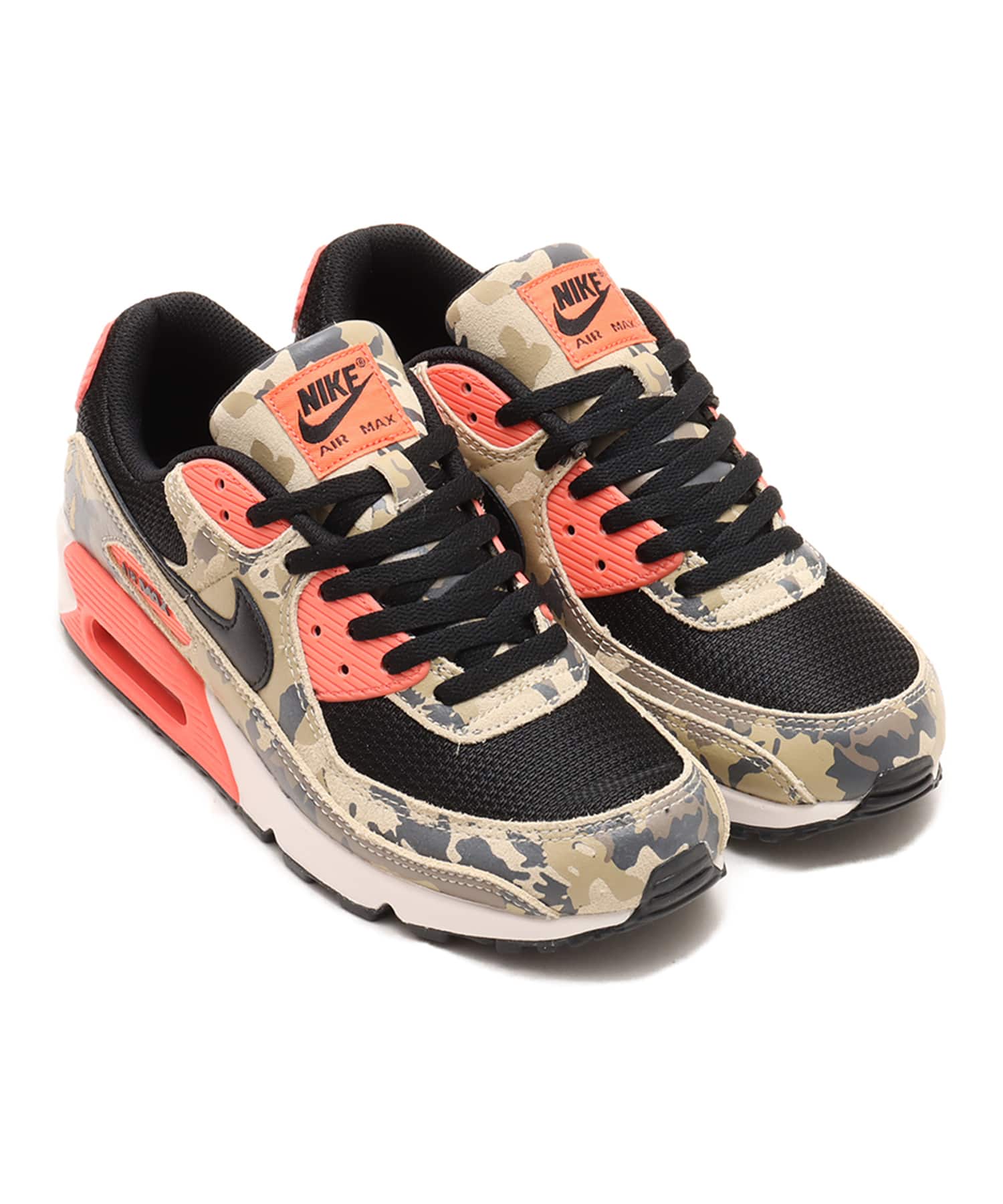 NIKE AIR MAX 90 PRM LT KHAKI/BLACK-MAGIC EMBER-MINK BROWNのメイン画像