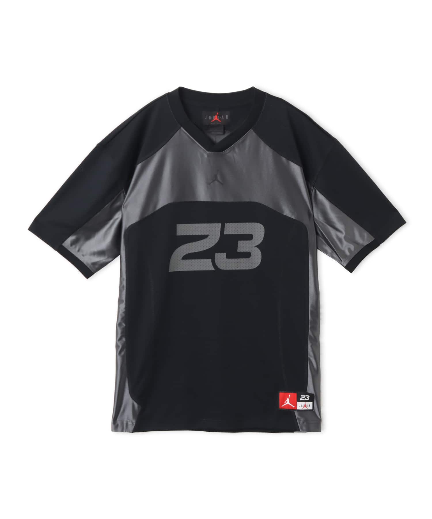 JORDAN BRAND M J FLT JERSEY SS TOP BLACK/IRON GREY/(BLACK)のメイン画像