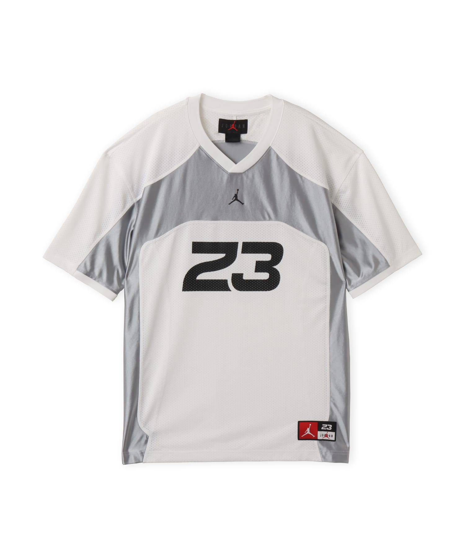 JORDAN BRAND M J FLT JERSEY SS TOP WHITE/LT SMOKE GREY/(BLACK)のメイン画像