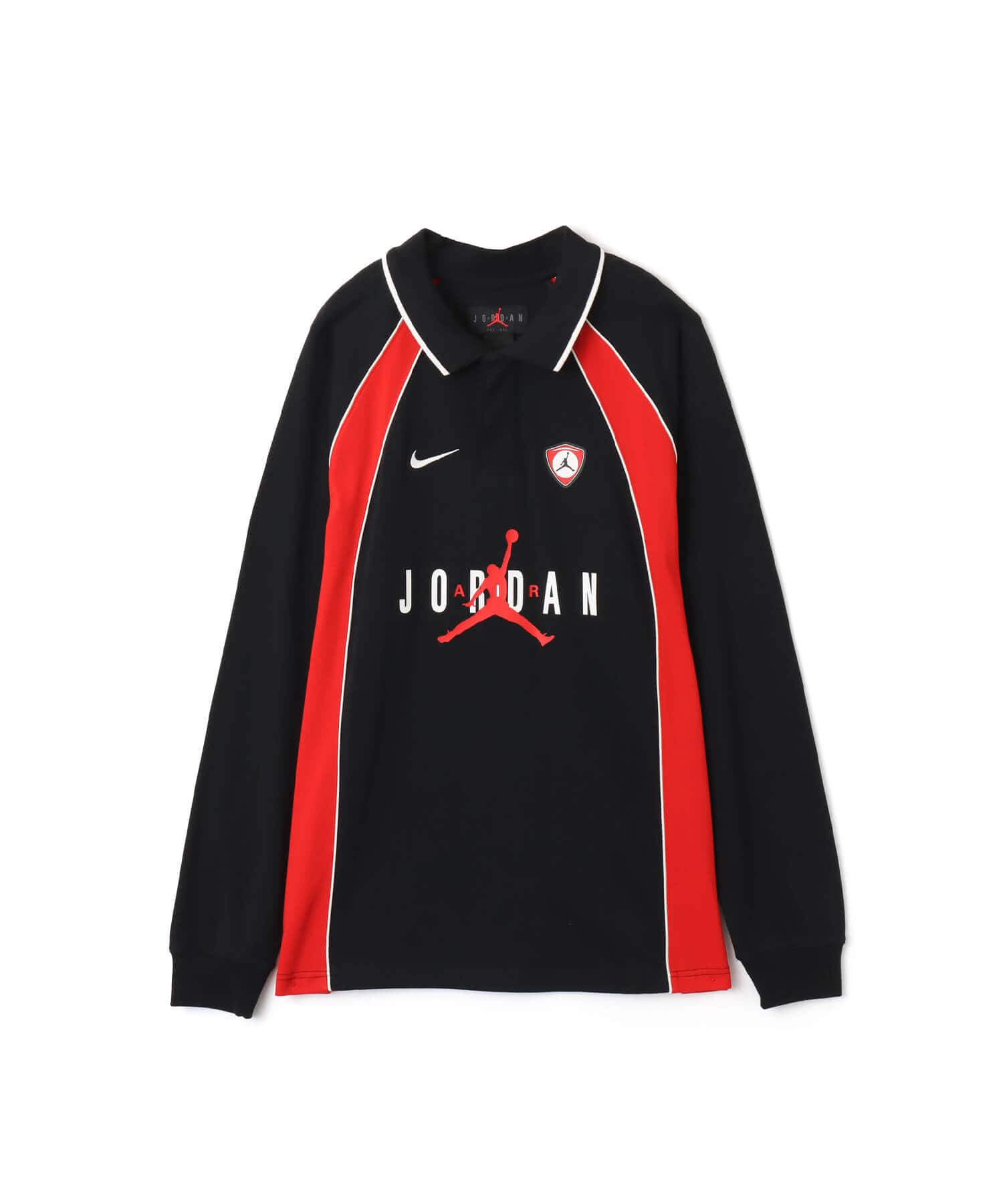 JORDAN BRAND M J FLT LS POLO JRSY BLACKのメイン画像