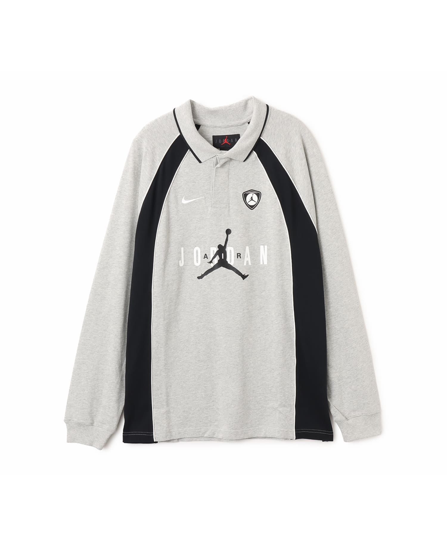 JORDAN BRAND M J FLT LS POLO JRSY GRAYのメイン画像