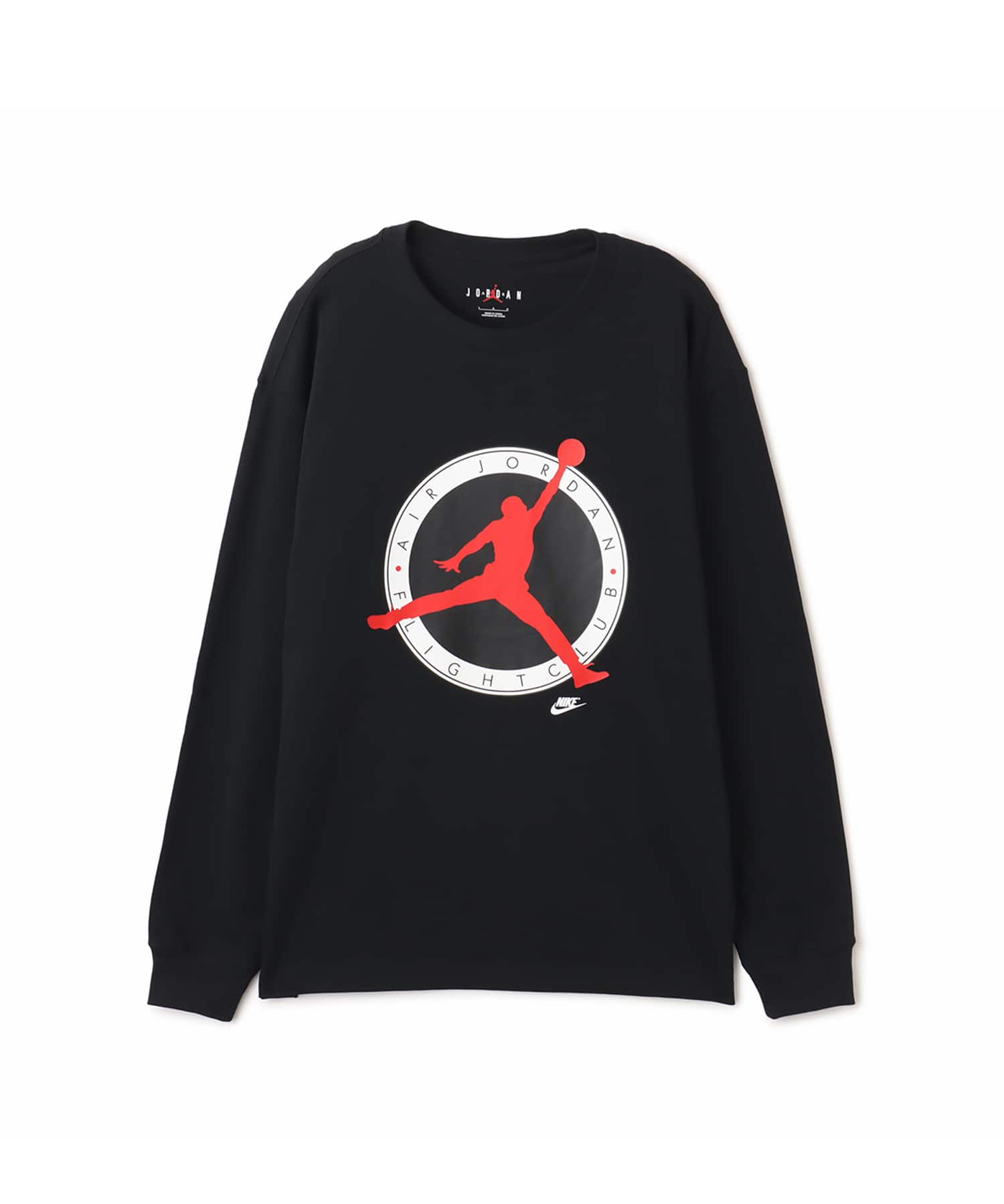 JORDAN BRAND M J FLT CLB LS CREW BLACKのメイン画像