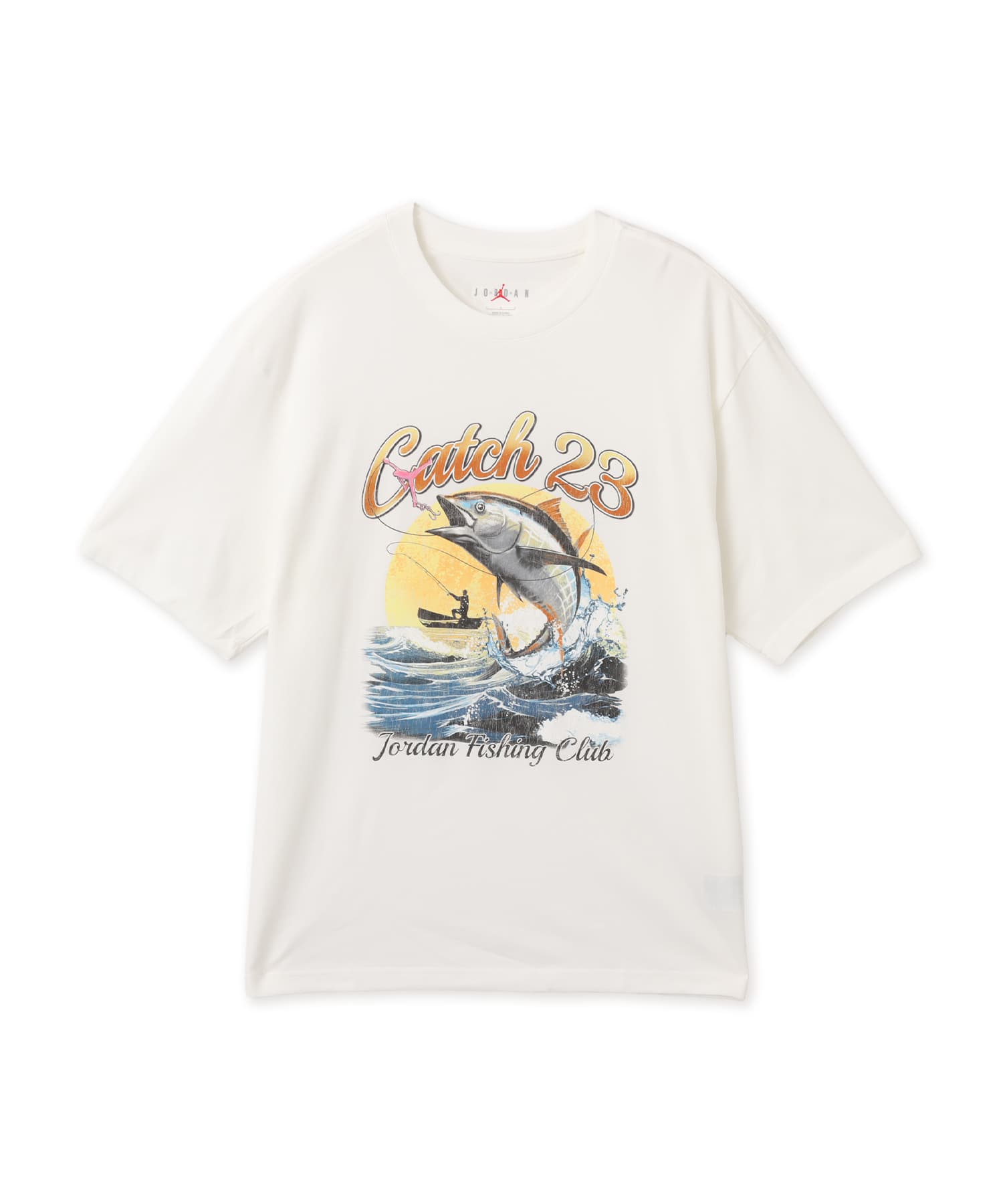 JORDAN BRAND M J NC FISH GFX SS CREW WHITE/(BLACK)のメイン画像