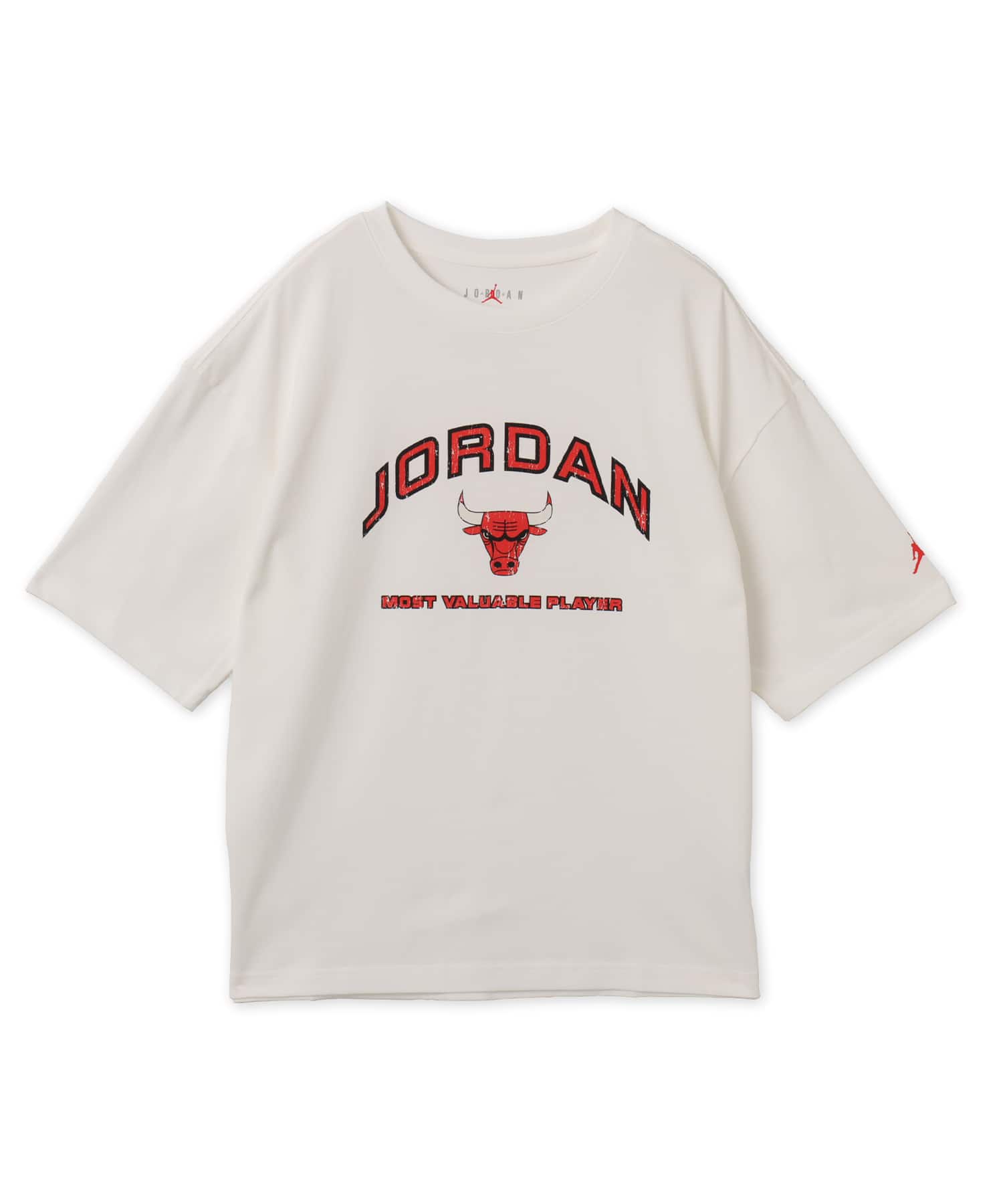 JORDAN BRAND M J FLT ESS BXY GFX SS CREW WHITE/UNIVERSITY REDのメイン画像