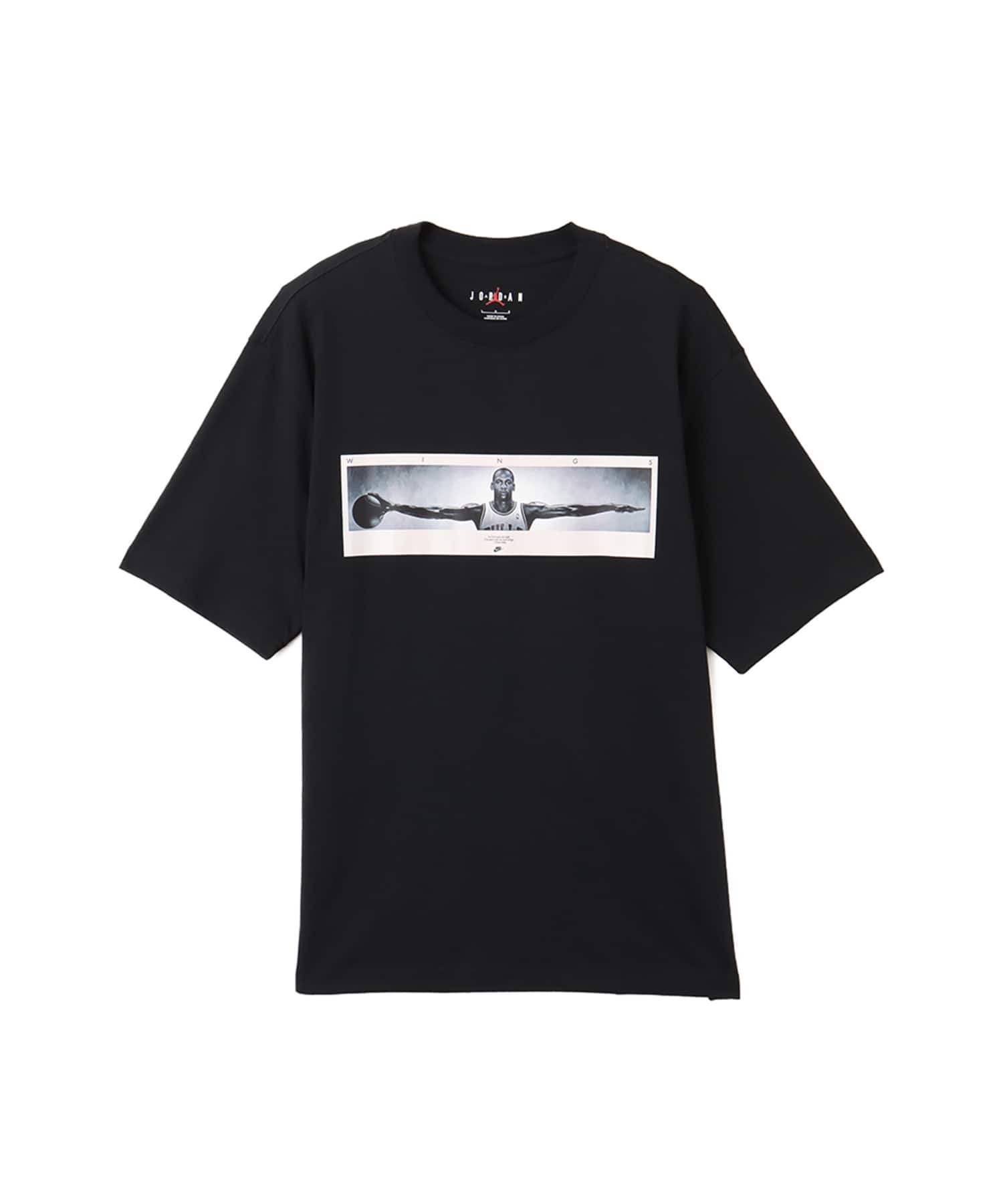 JORDAN BRAND M J NC WINGS PHOTO SS CREW BLACK/WHITEのメイン画像