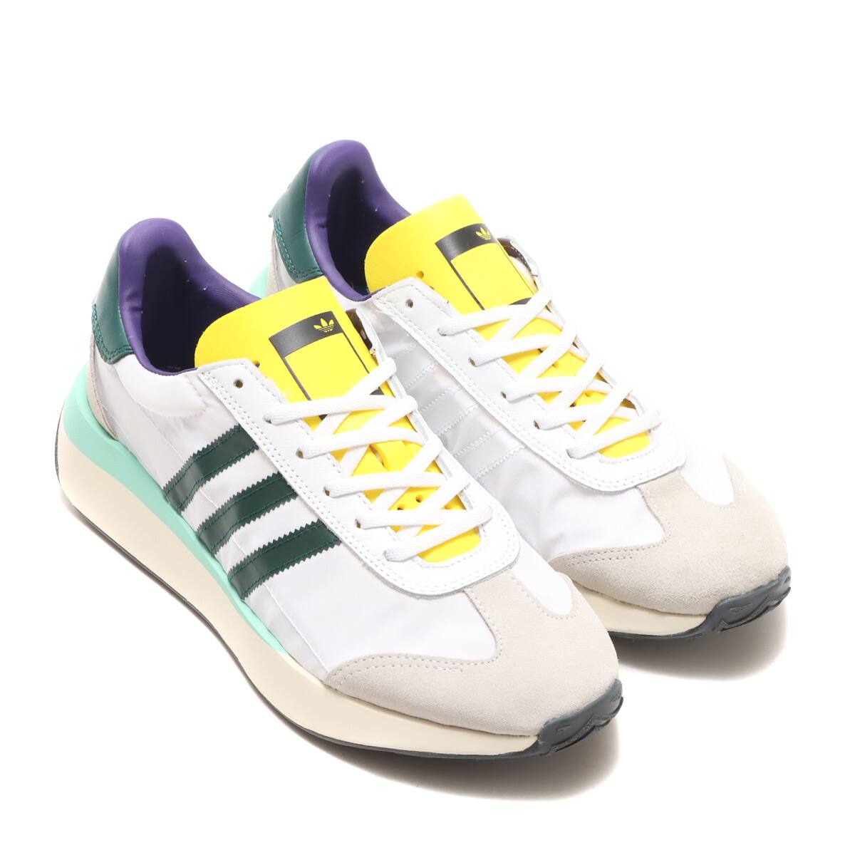 adidas COUNTRY XLG FOOTWEAR WHITE/CALLEGE GREEN/YELLOW 23FW-I_photo_large