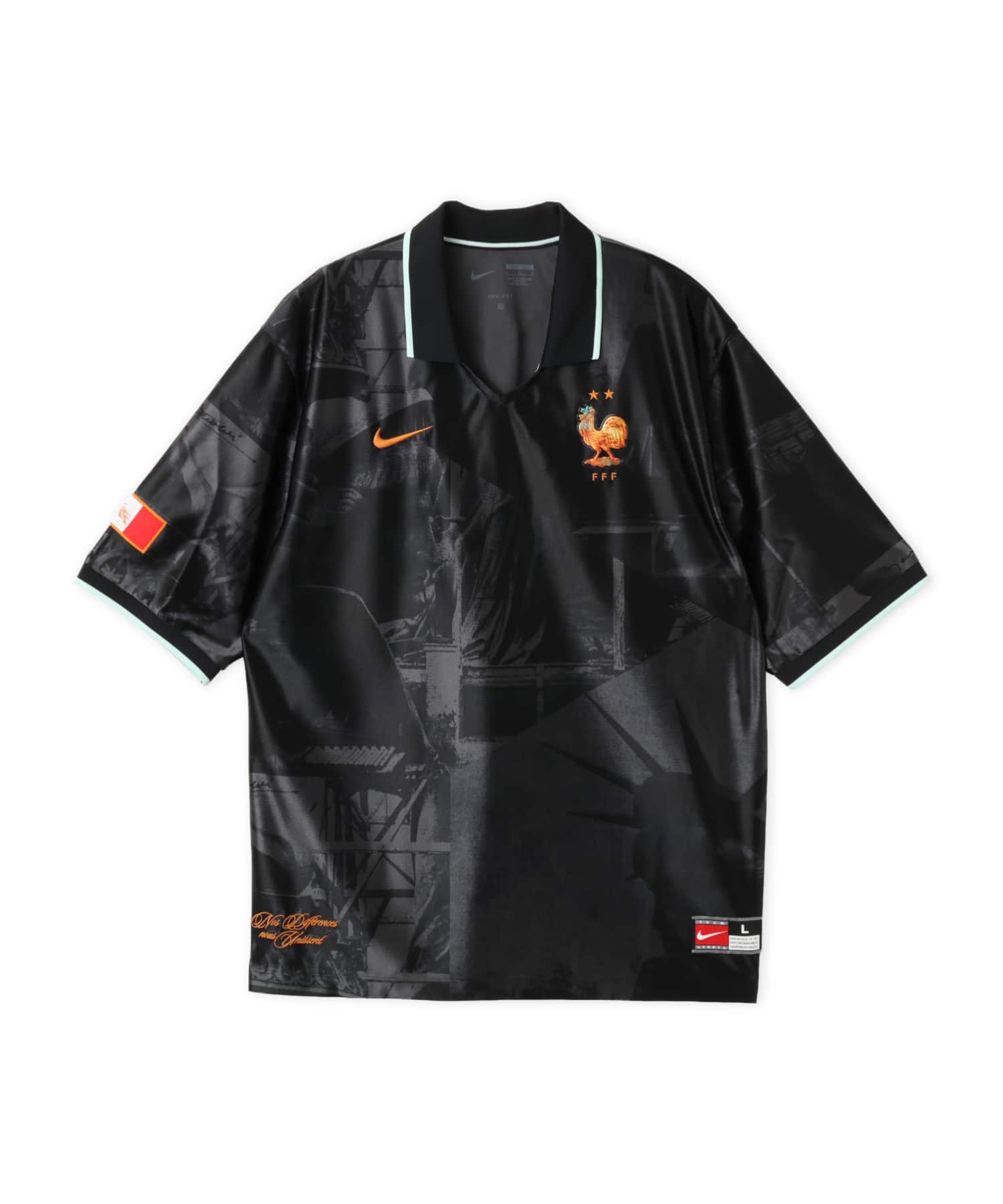 NIKE FFF M NK DF ENERGY TOP SS ANTHRACITE/IGLOO/(METALLIC COPPER) (NO SPONSOR-PLYR)のメイン画像