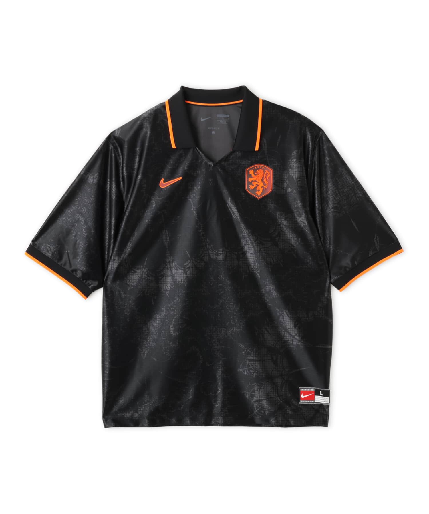 NIKE KNVB M NK DF ENERGY TOP SS BLACK/HYPER CRIMSON/(HYPER CRIMSON) (NO SPONSOR-PLYR)のメイン画像