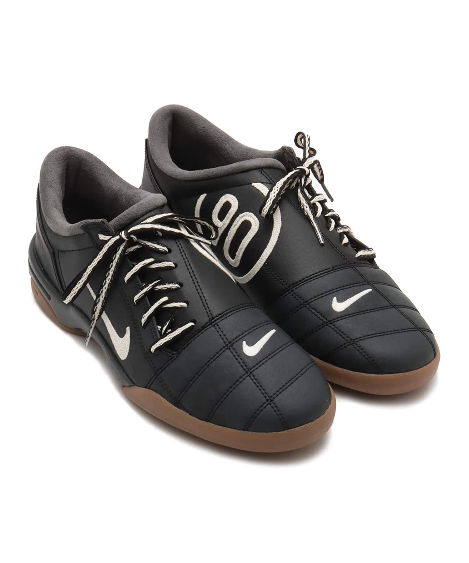 NIKE WMNS T90 BLACK/COCONUT MILK-GUM DARK BROWNのメイン画像