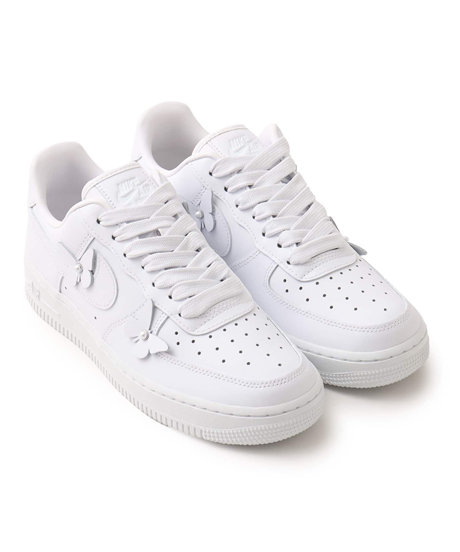 NIKE W AIR FORCE 1 LO WHITE/WHITE-BLACKのメイン画像