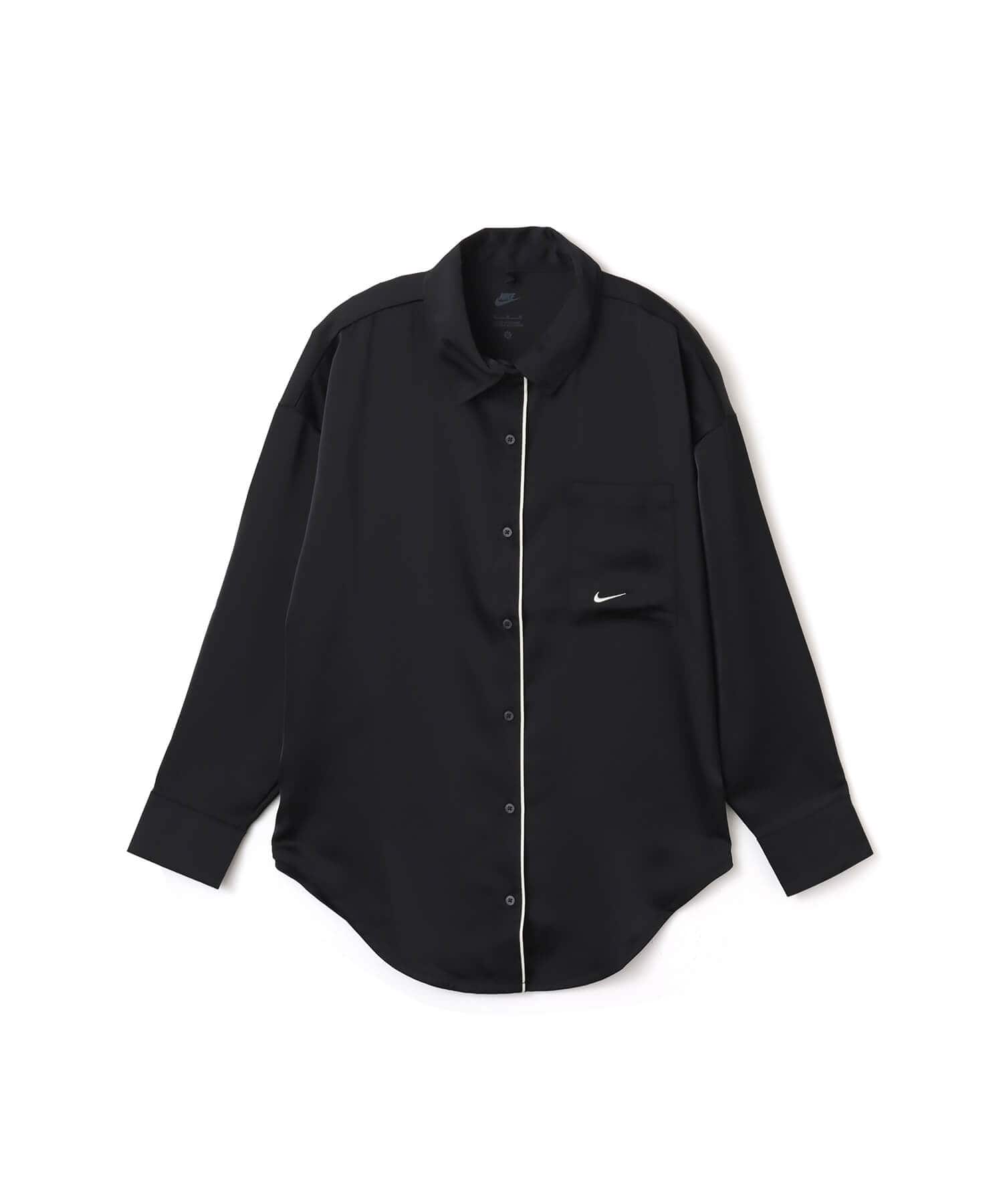 NIKE AS W NSW OFFLN WVN STN LS TOP BLACKのメイン画像