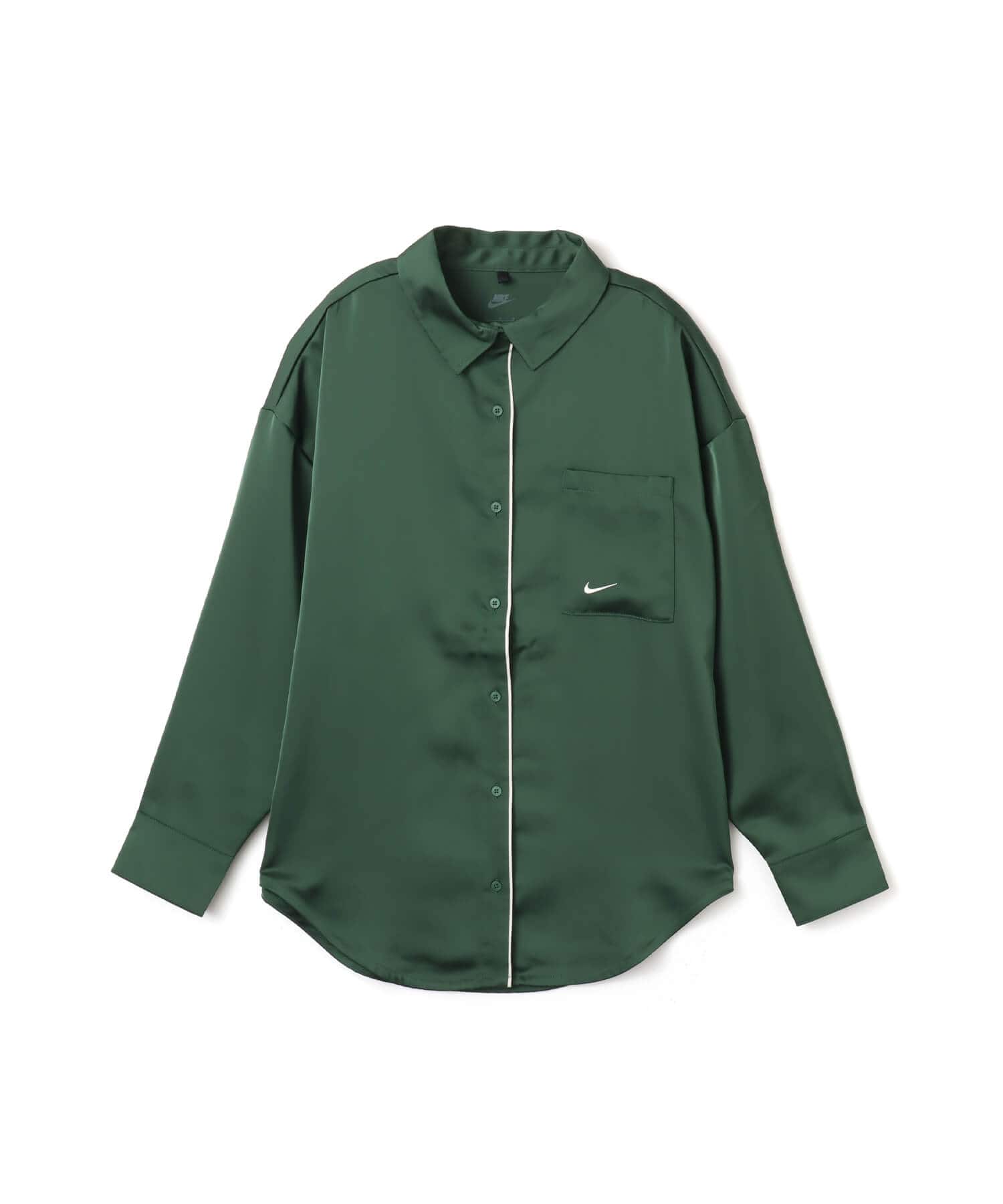 NIKE AS W NSW OFFLN WVN STN LS TOP GREENのメイン画像