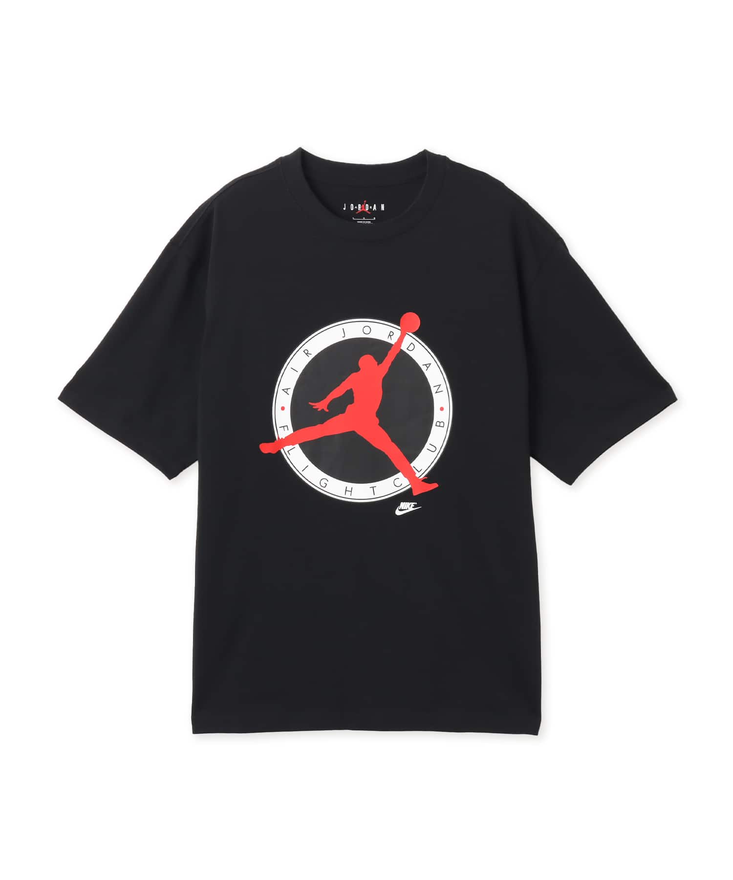 JORDAN BRAND M J AJ FLT CLB SS CREW BLACK/(UNIVERSITY RED)のメイン画像