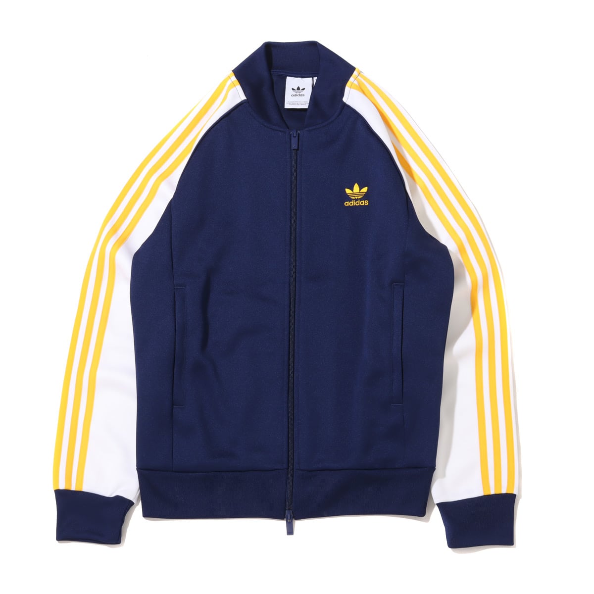 adidas ADICOLOR CLASSICS+ SST TRACK JACKET DARK BLUE/CRU YELLOW 