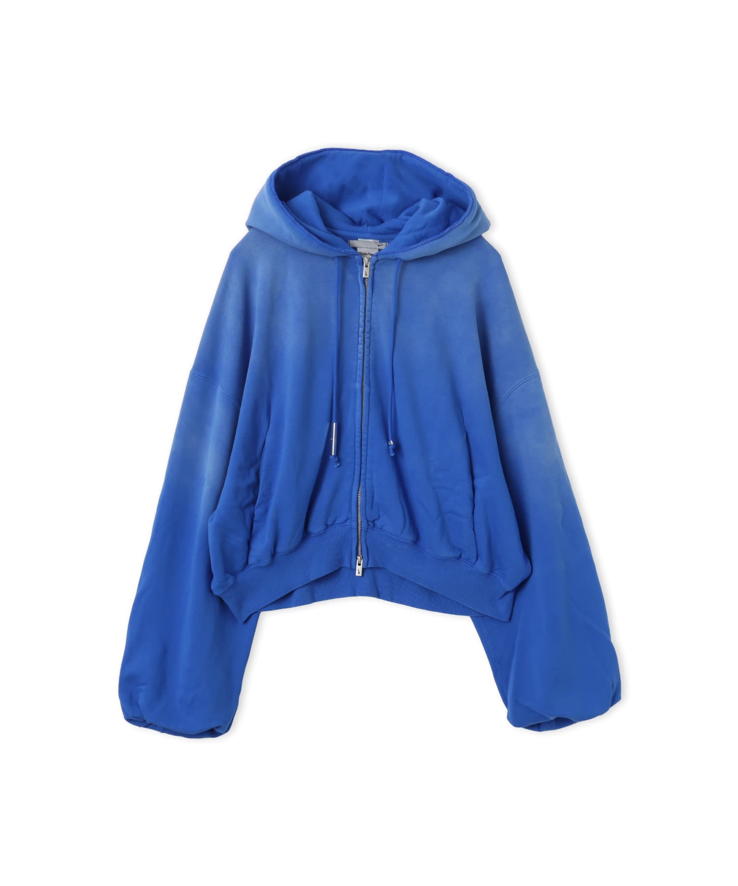 NIKE W NRG NK STUDIO FLEECE HOODIE BLUEのメイン画像