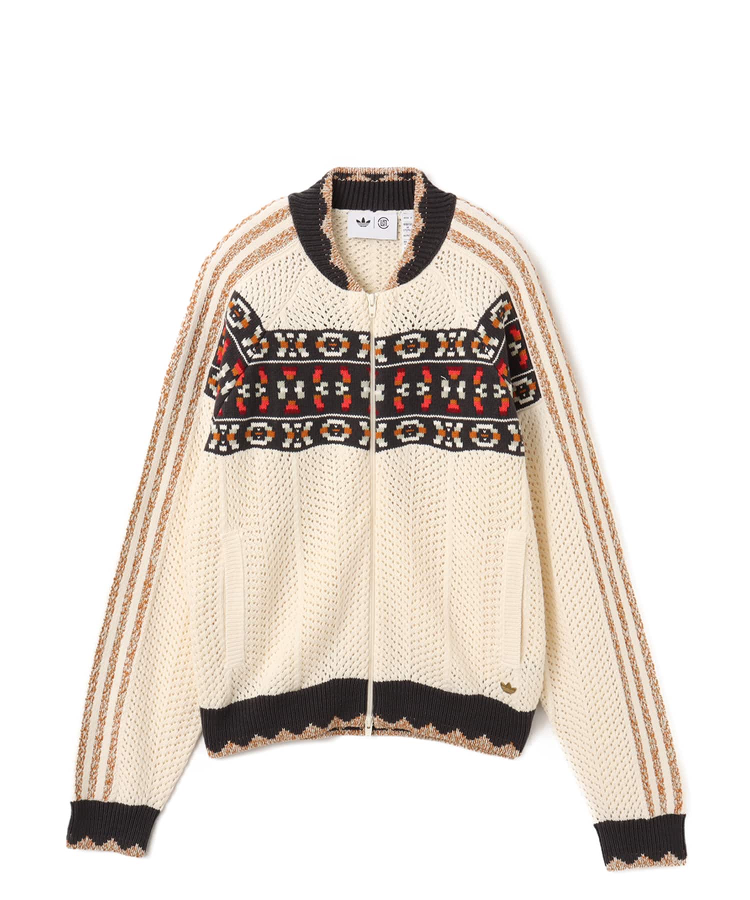 adidas CLOT CROCHET SST TT BY EDISON CHEN クリームホワイトのメイン画像