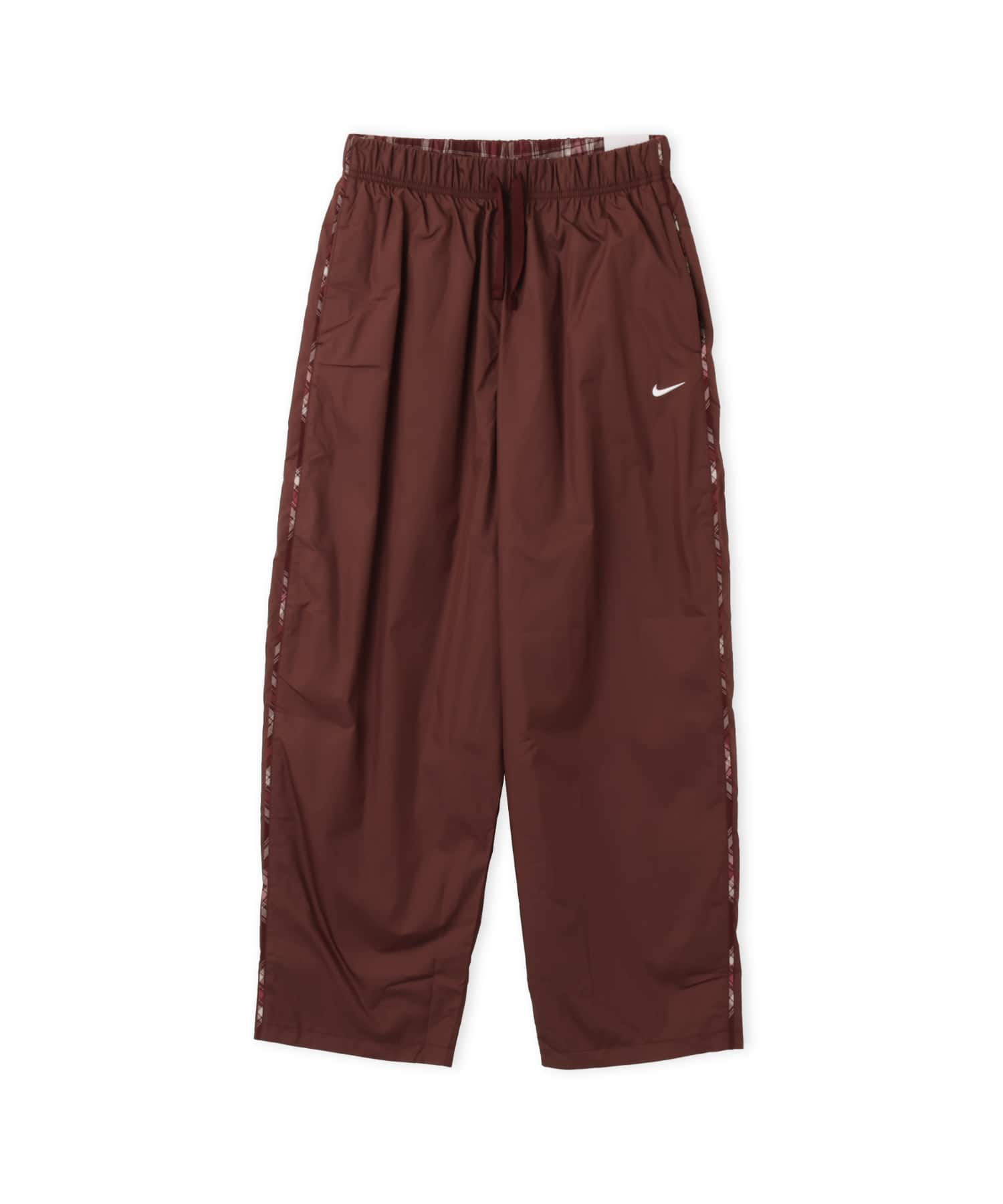 NIKE AS W NK REVERSIBLE PLAID OH PANT BROWNのメイン画像