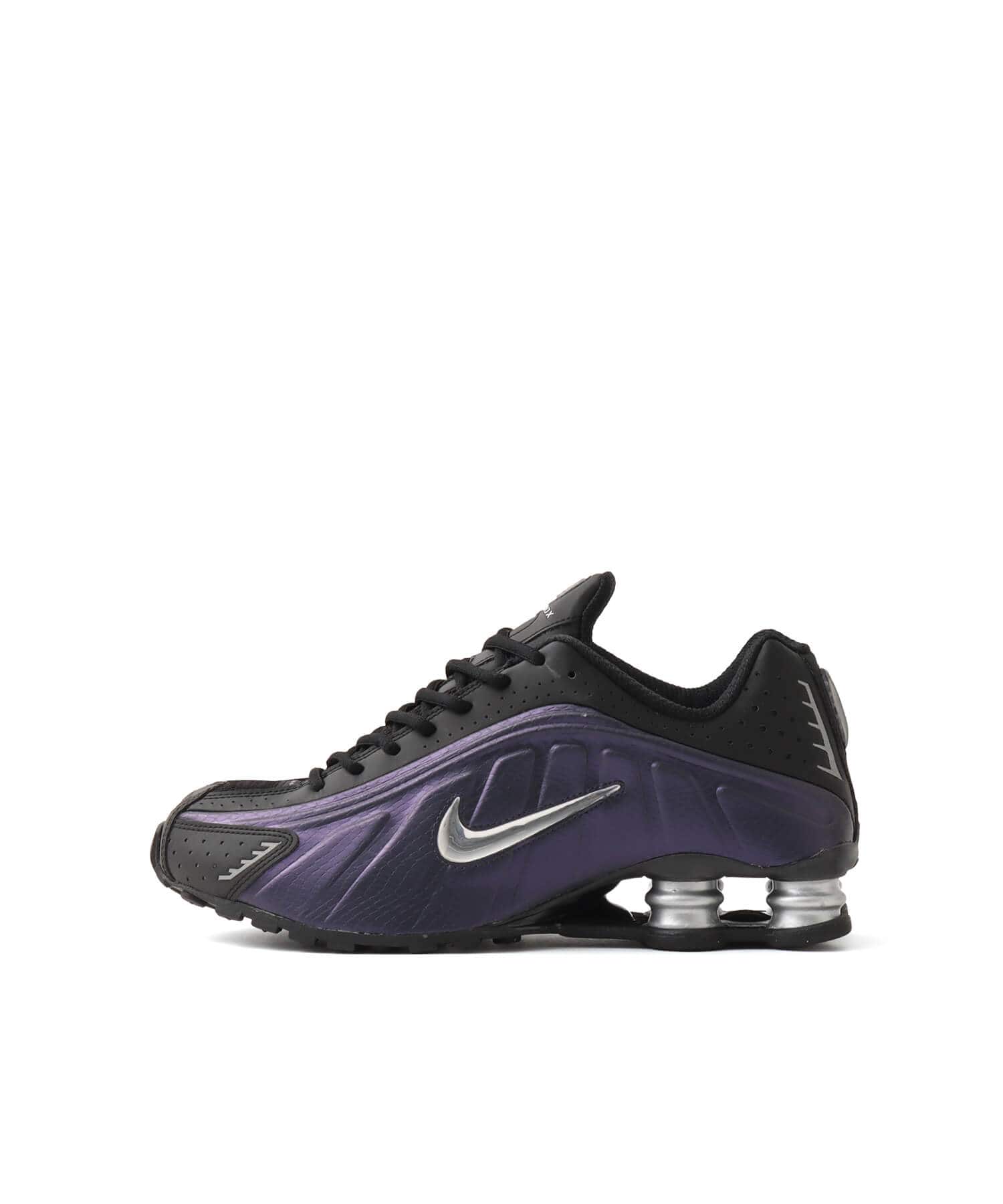 NIKE SHOX R4 JEWEL QS BLACK/ANTHRACITE-METALLIC SILVERのメイン画像