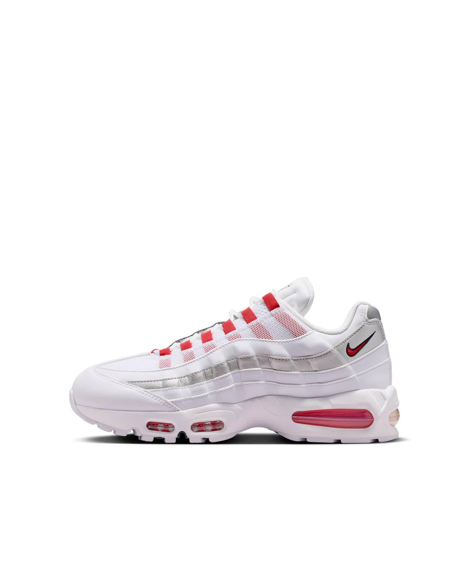 NIKE AIR MAX 95 BIG BUBBLE WHITE/SPEED RED-METALLIC SILVER-OBSIDIANのメイン画像