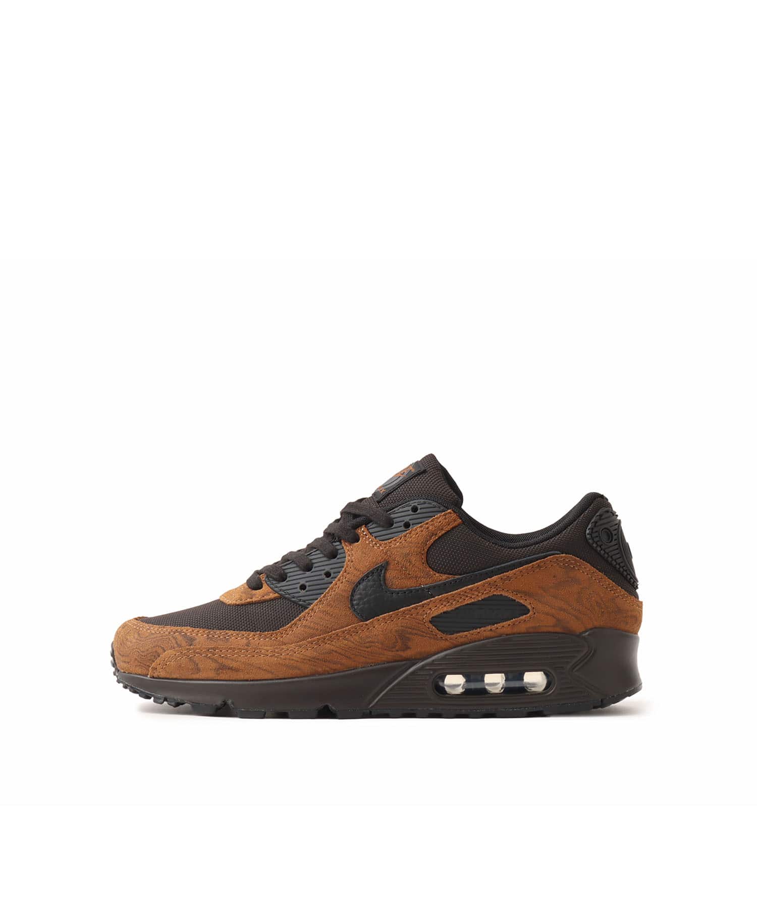 NIKE AIR MAX 90 PRM LT BRITISH TAN/BLACK-VELVET BROWNのメイン画像