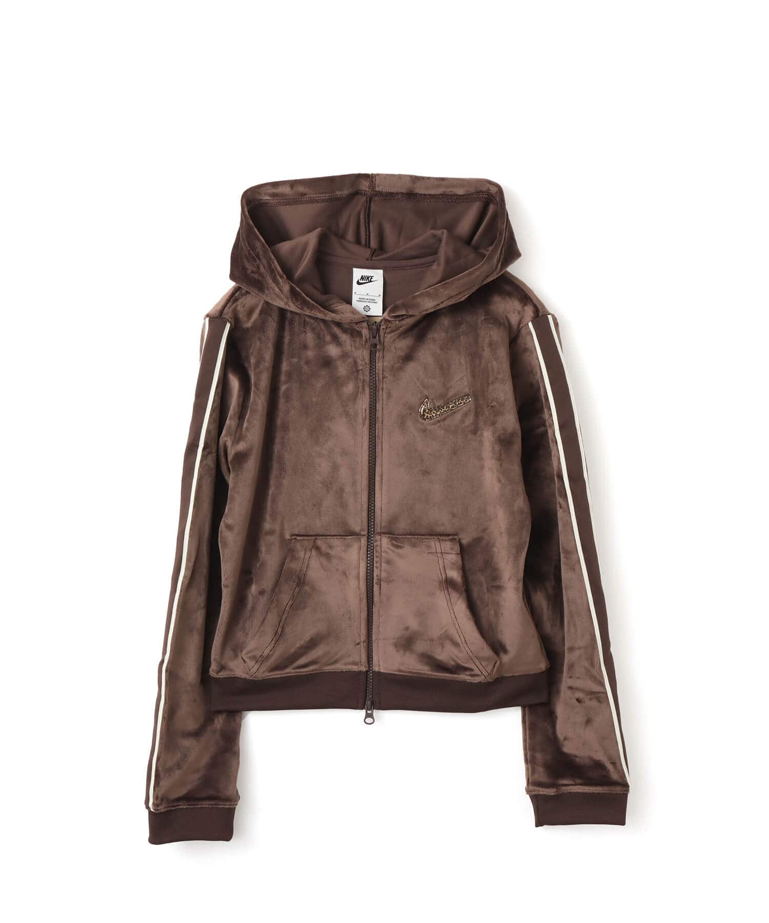 NIKE W NSW TRND VLR FZ HD LS TOP BROWNのメイン画像