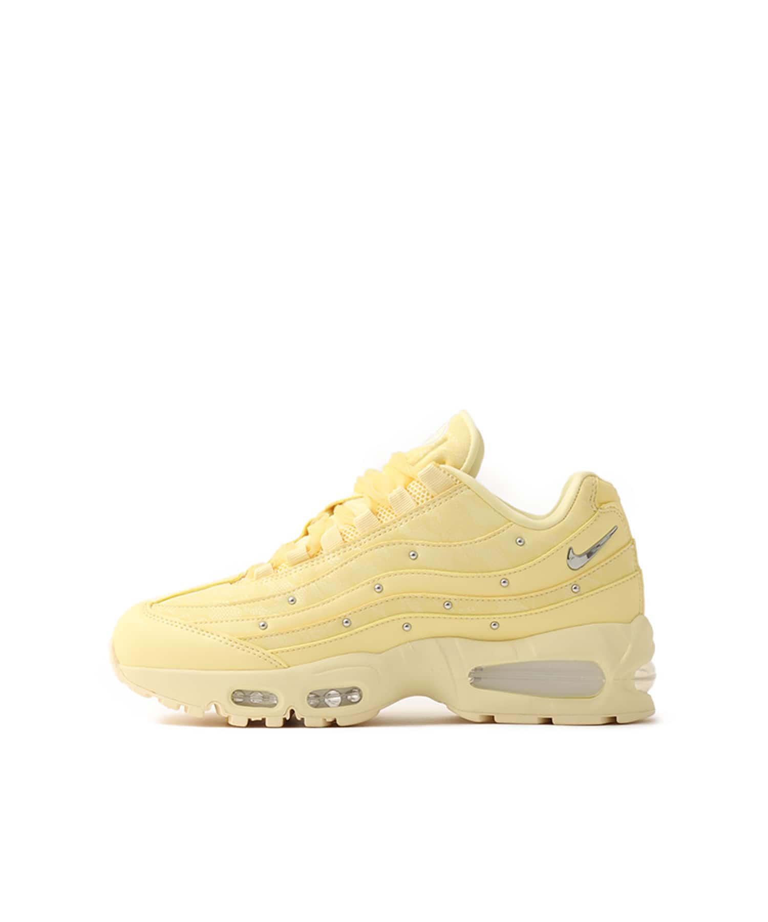 NIKE W AIR MAX 95 BIG BUBBLE SOFT YELLOW/METALLIC SILVER-ALABASTERのメイン画像