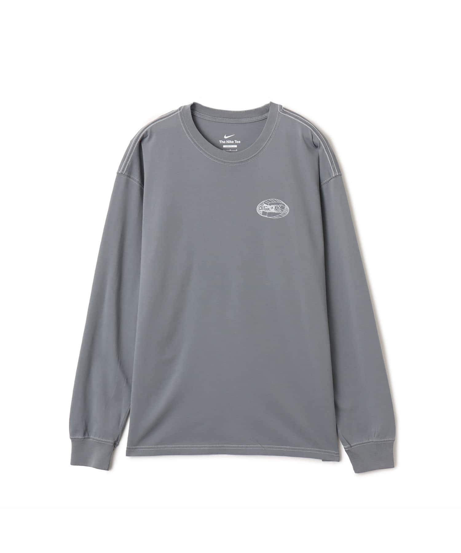NIKE AS M NK TEE LS M90 FMRN GRAYのメイン画像