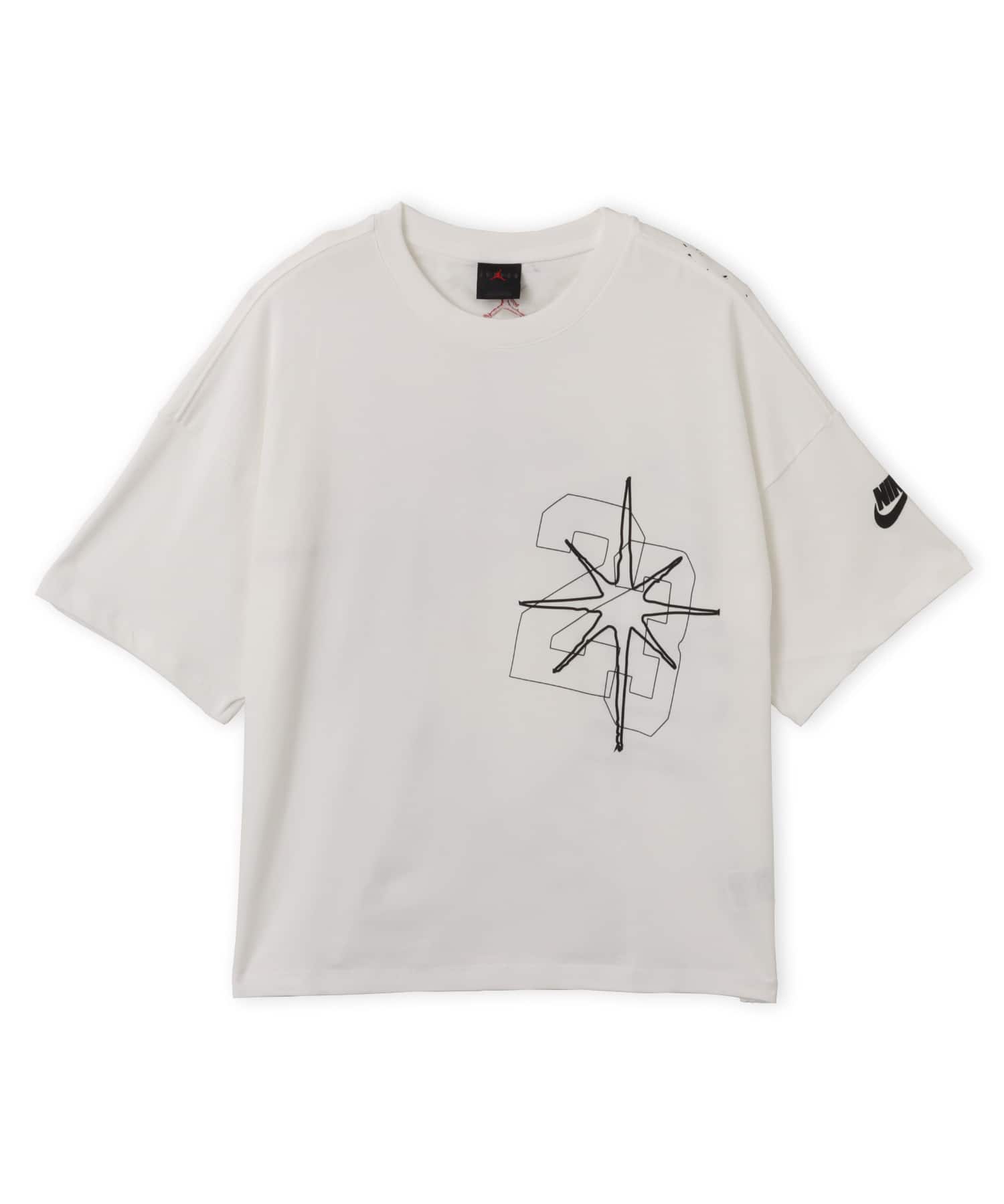 JORDAN BRAND M J BLK CAT STAR SS TEE WHITEのメイン画像