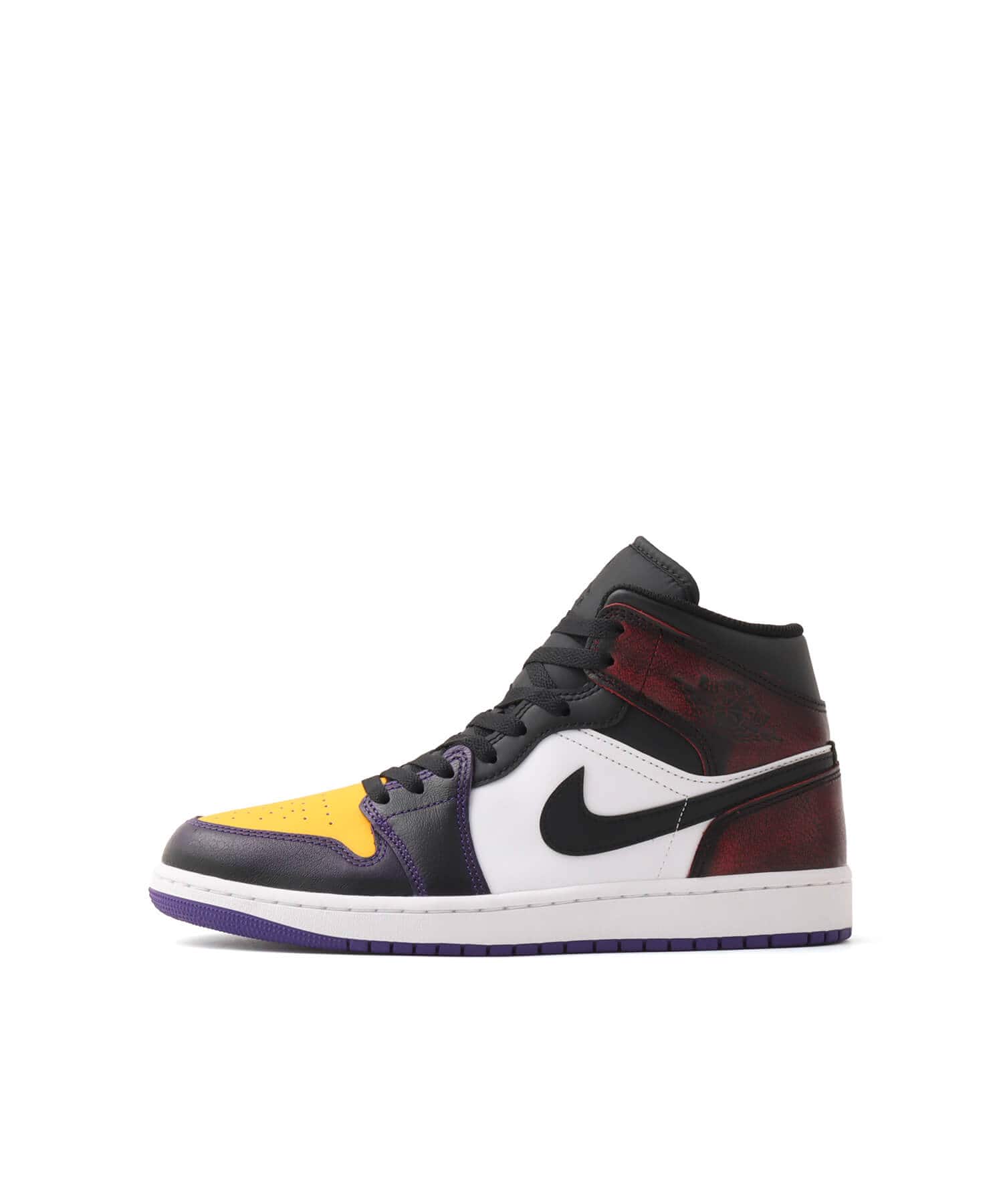 JORDAN BRAND AIR JORDAN 1 MID SE TRUE RED/BLACK-WHITE-COURT PURPLEのメイン画像