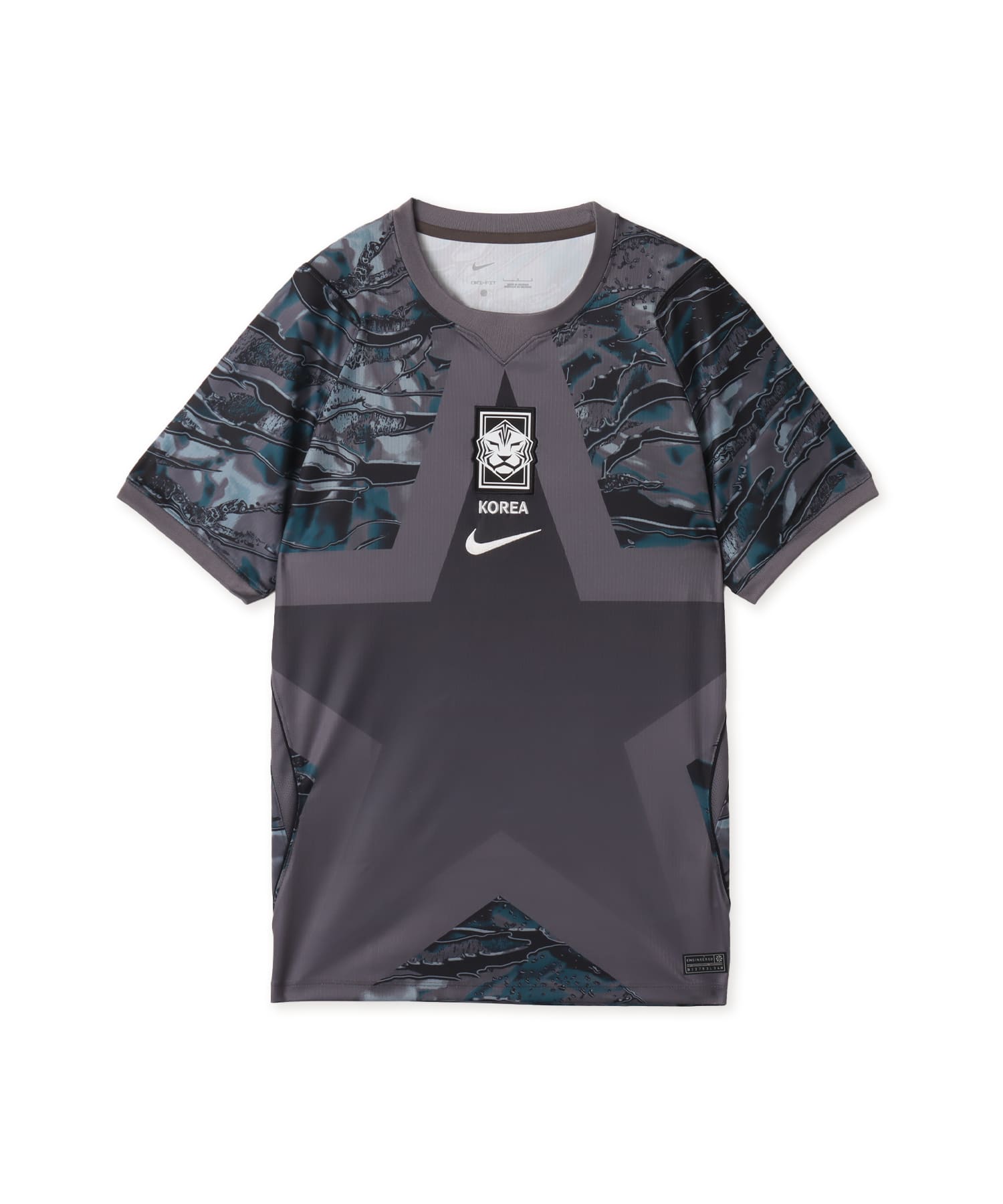 NIKE KOR M NK Dri-FIT Jersey SS Stadium Goalkeeper BLACK/MEDIUM ASH/(WHITE) (GK no sponsor)のメイン画像