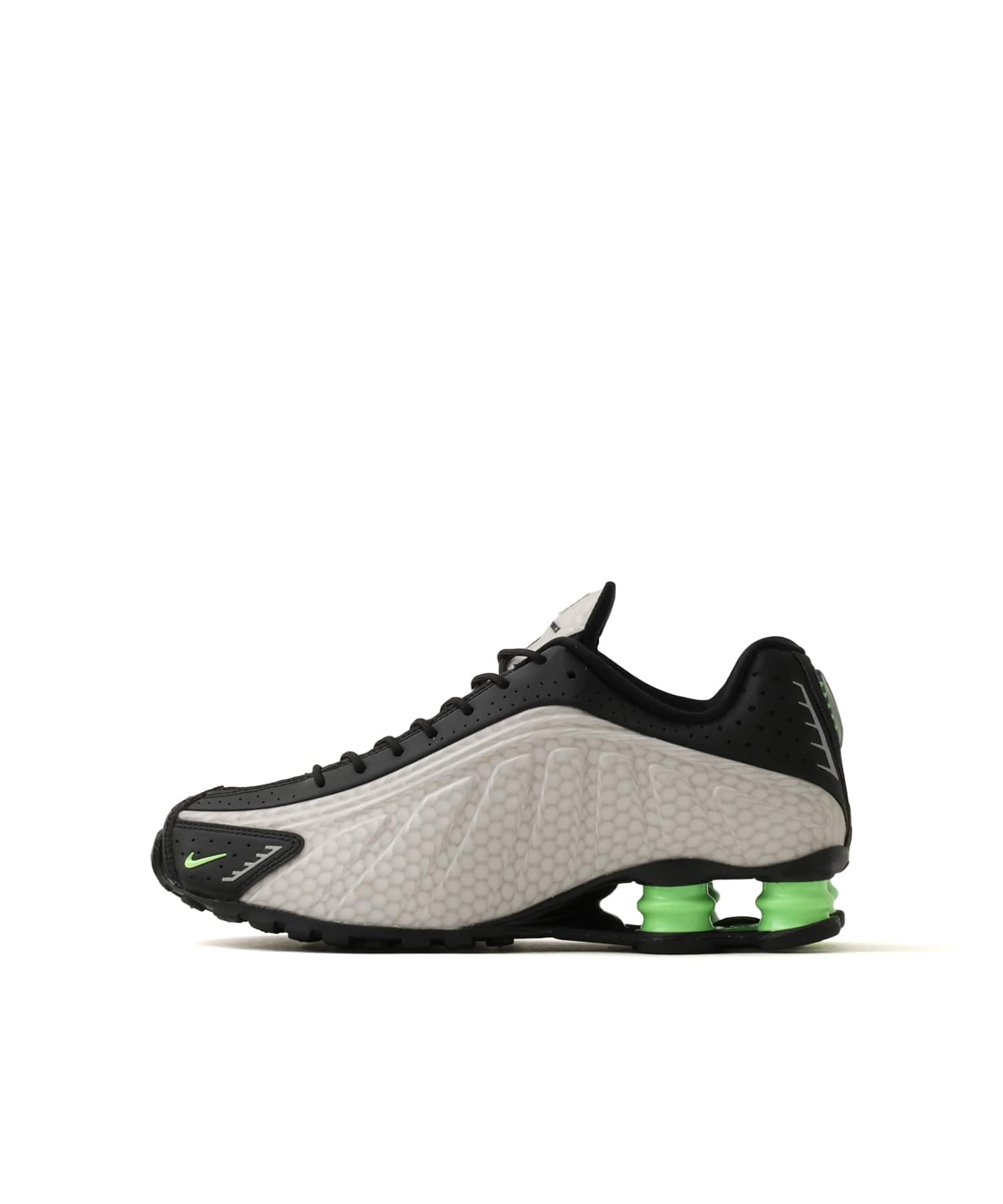 NIKE SHOX R4 SP GREY HAZE/LIME GLOW-BLACK-MTLC SILVERのメイン画像