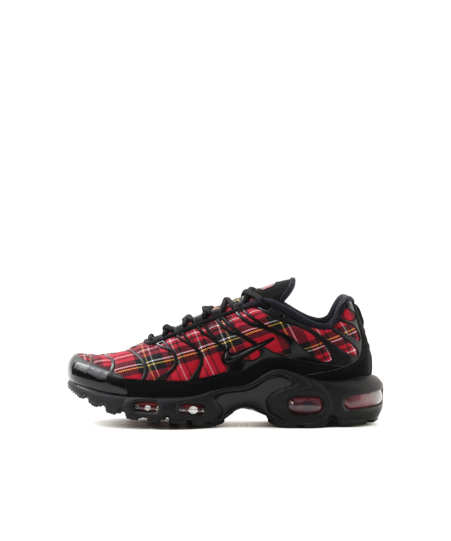 NIKE WMNS AIR MAX PLUS TOUGH RED/BLACK-WHITE-YELLOW OCHREのメイン画像