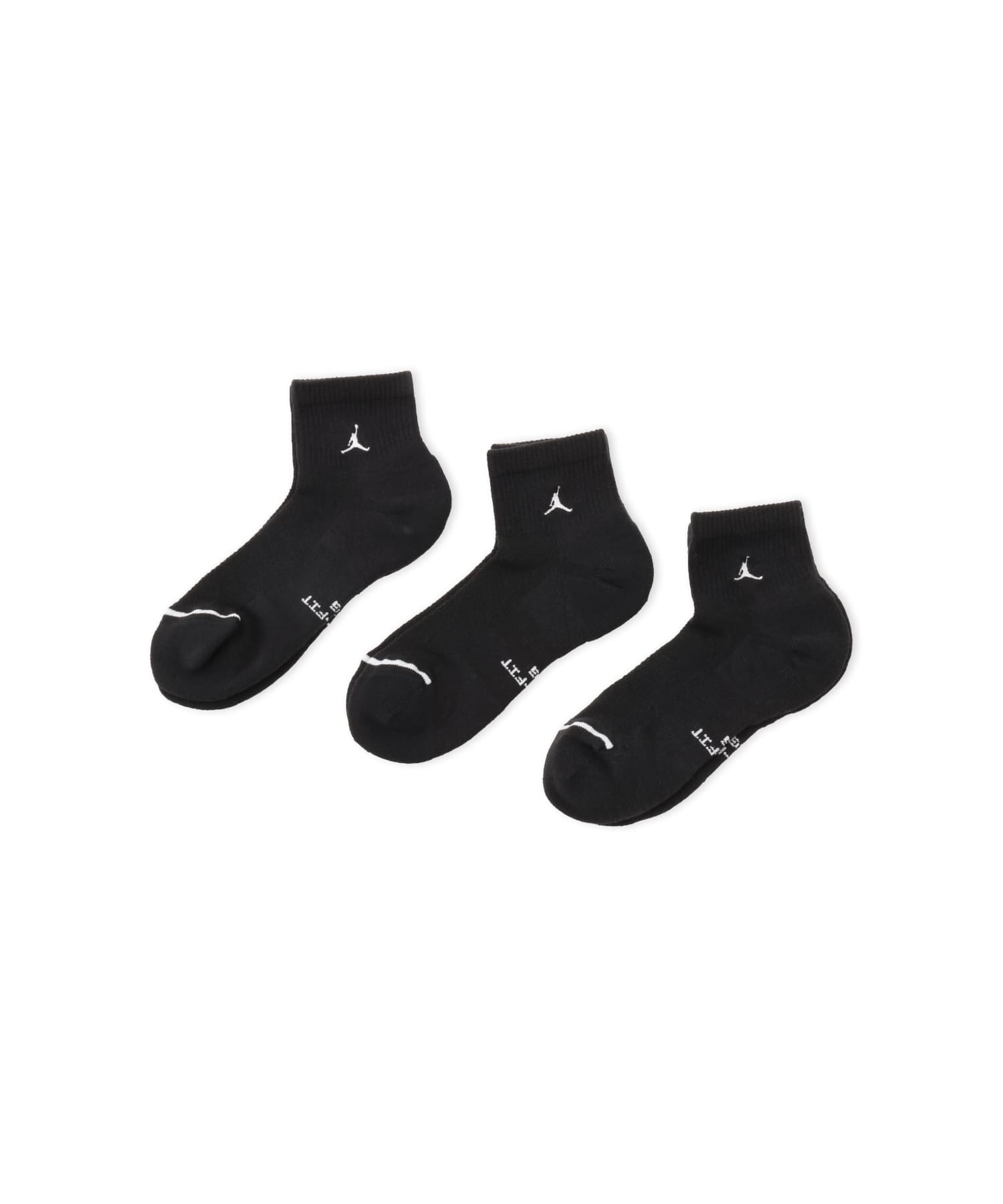 JORDAN BRAND U J ED ELVD ANKLE 3PR - 144 BLACKのメイン画像