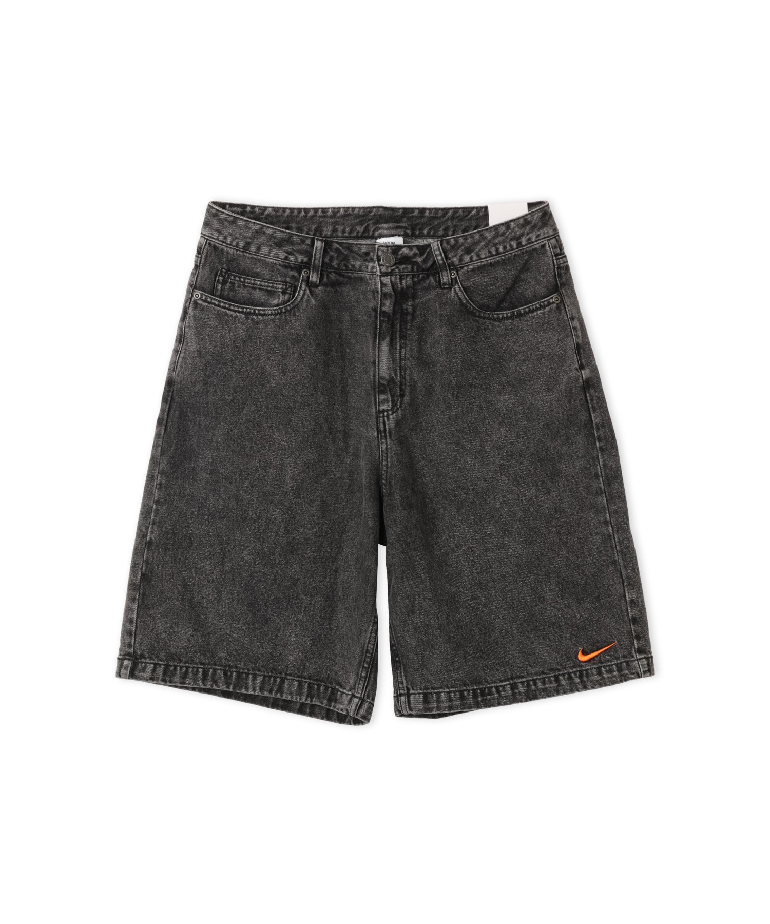 NIKE AS M NK YMH BLACK DENIM SHORTS BLACKのメイン画像
