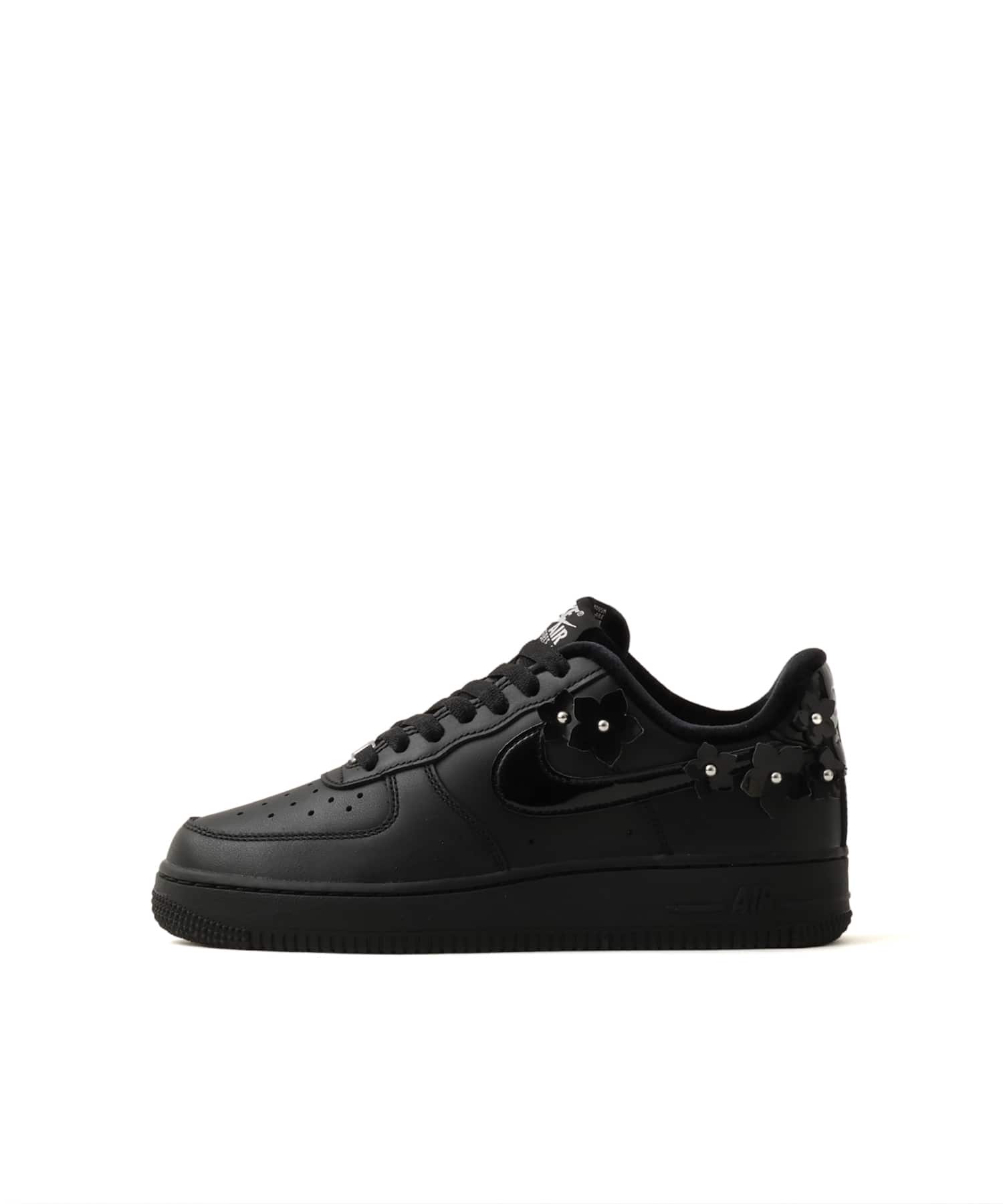 NIKE W AIR FORCE 1 '07 BLACK/BLACK-OFF NOIR-MTLC SILVERのメイン画像