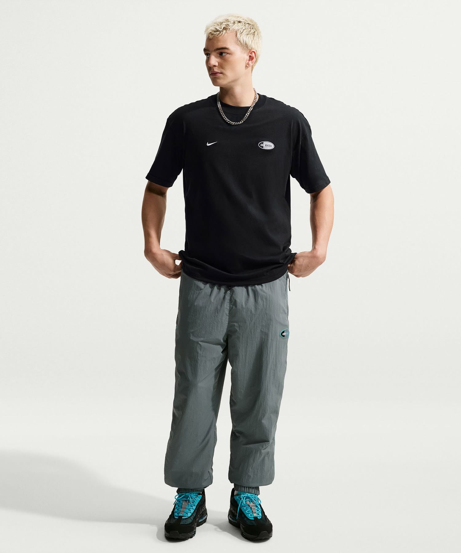 NIKE M NSW AIR MAX 95 TEE BLACKのメイン画像