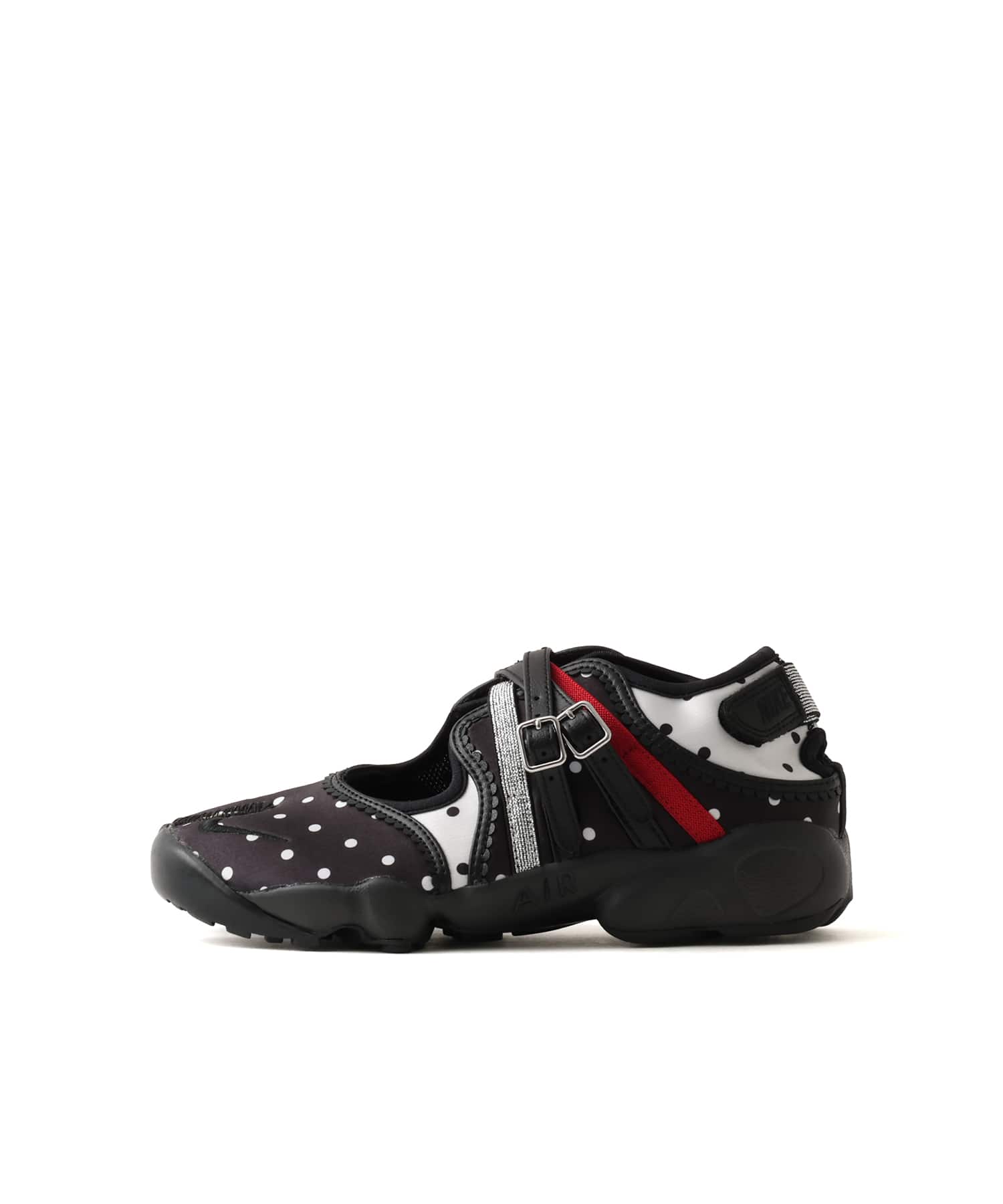 NIKE WMNS AIR RIFT BR BLACK/BLACK-BLACK-MTLC SILVER-UNIV RED-WHITEのメイン画像