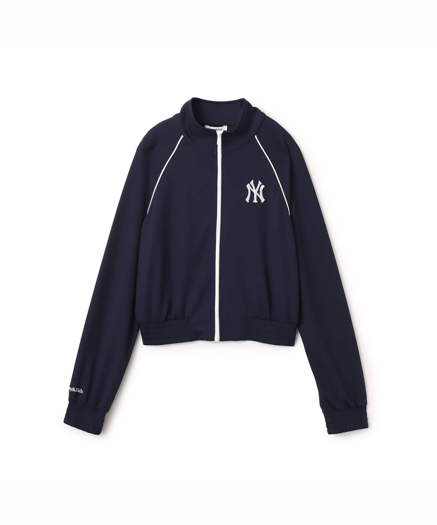 SPORTY＆RICH Heritage Yankees Serif Retro Track Jacket Dark Navyのメイン画像