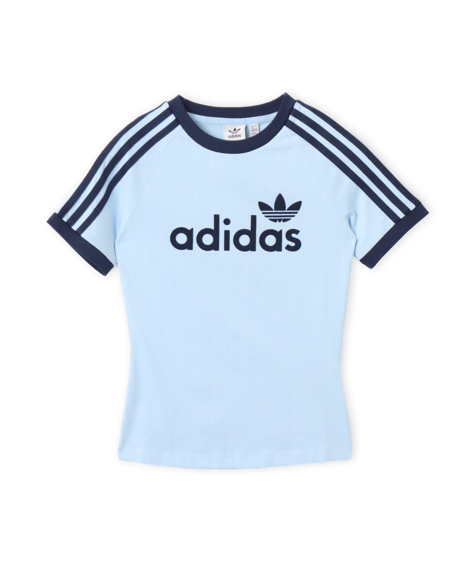 adidas LINEAR GRAPHIC CALI TEE クリアスカイ/オフホワイトのメイン画像