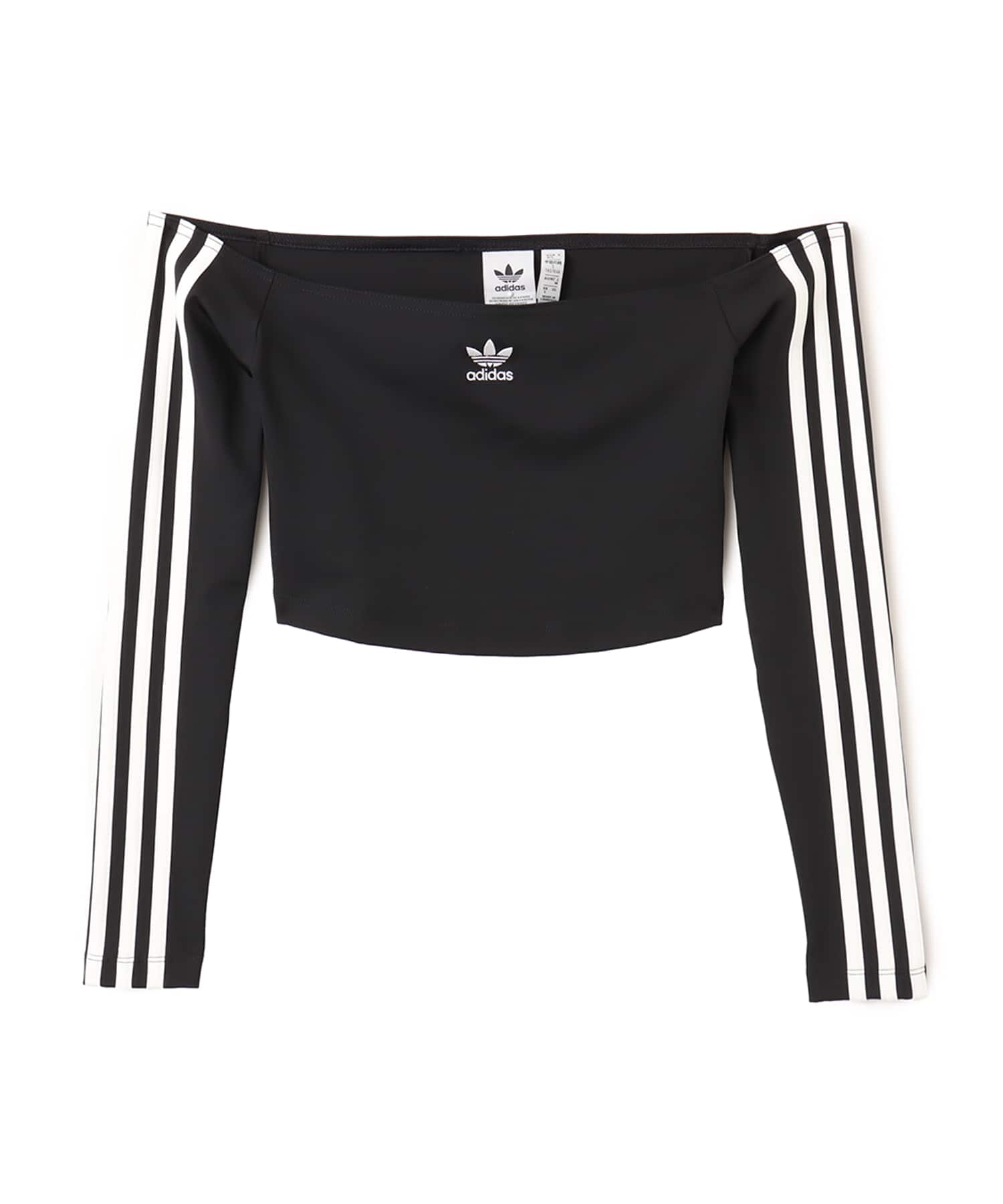 adidas OFF SHOULDER LONG SLEEVE ブラックのメイン画像